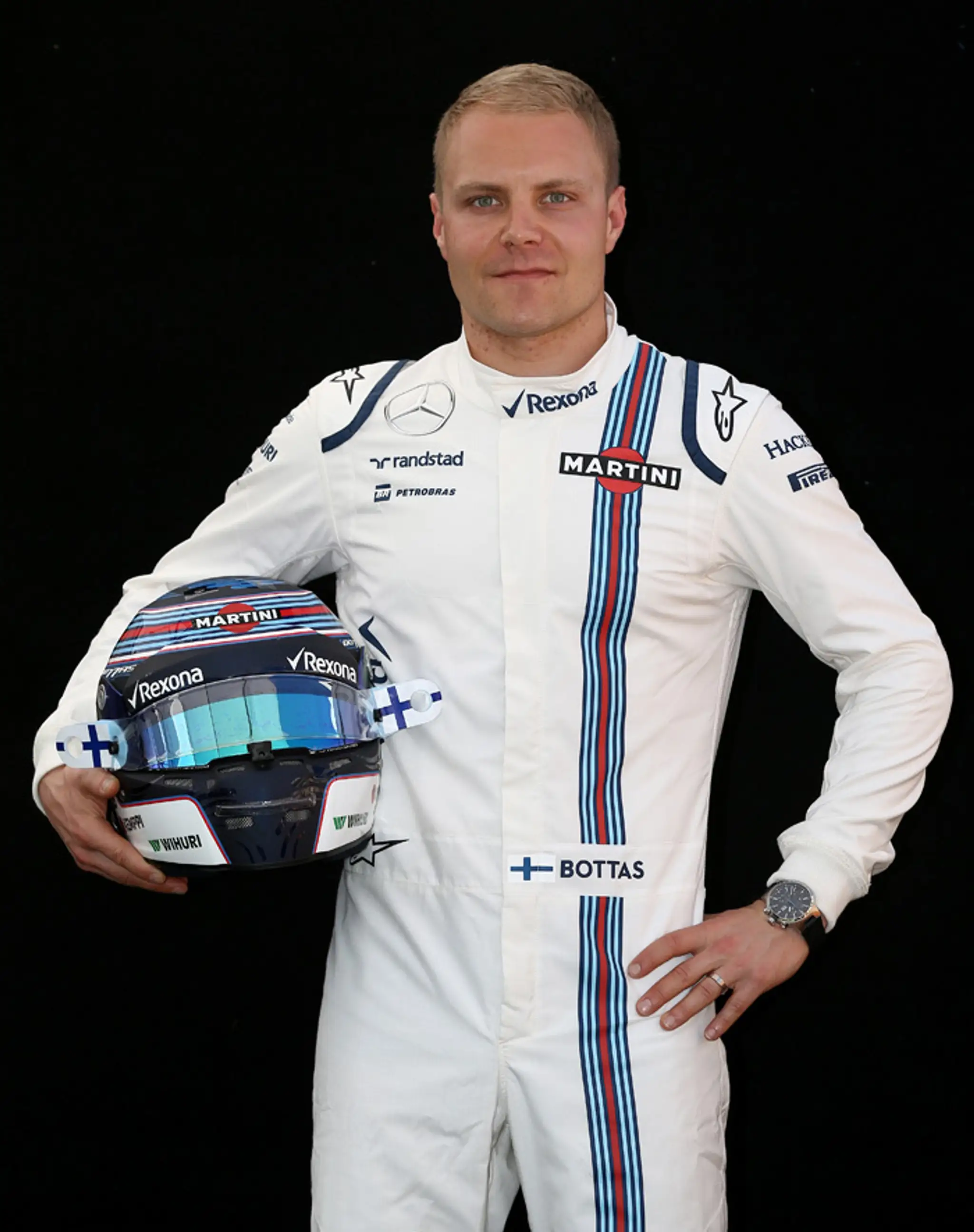 Fínsky jazdec tímu Williams Valtteri Bottas.
