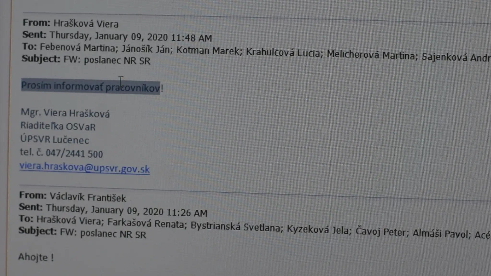 Predstavovanie volebných programov
