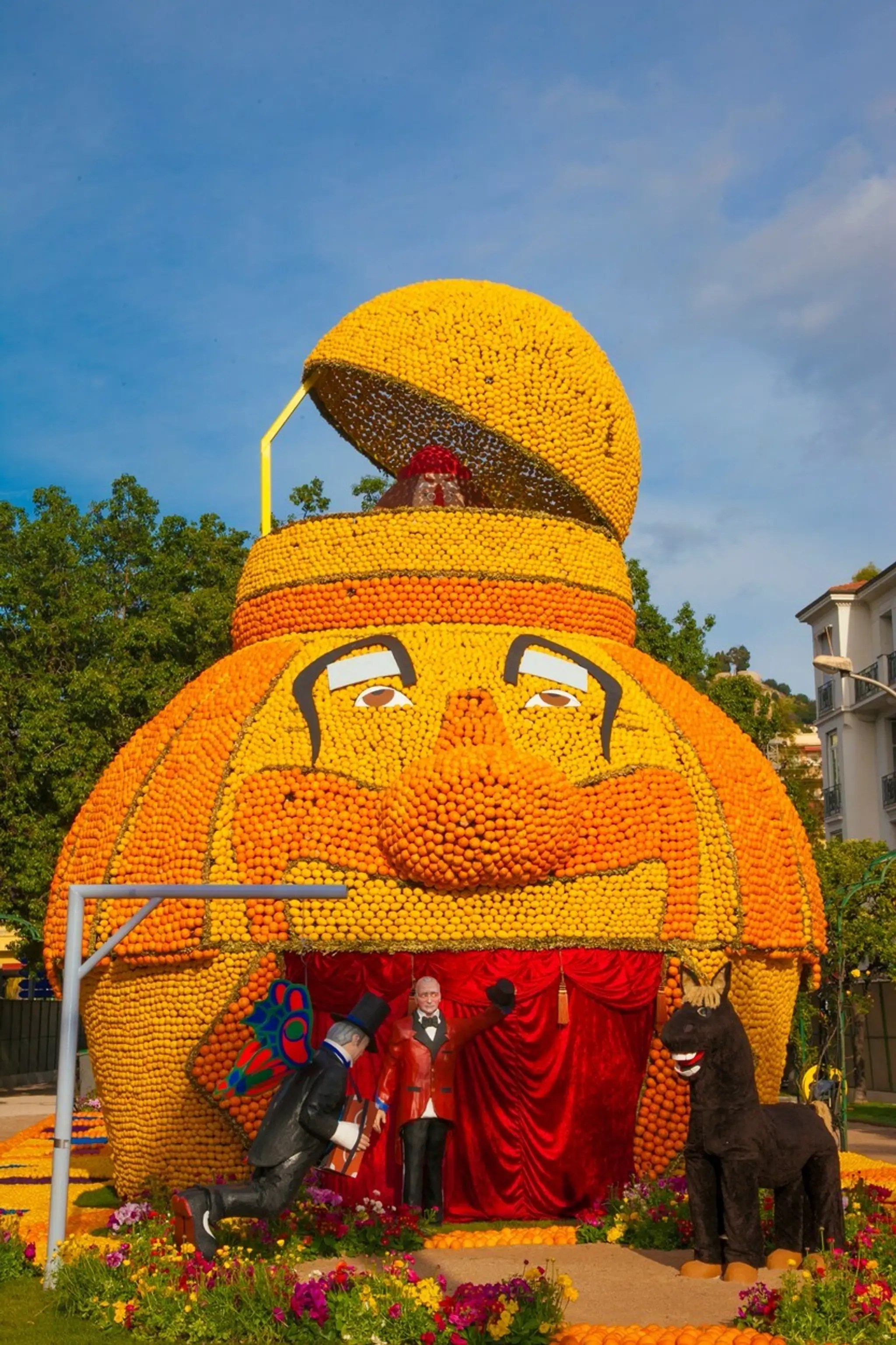 Citrusový festival v Mentone.