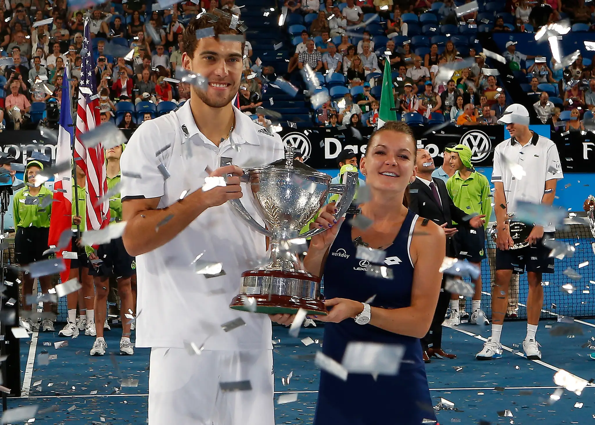 Jerzy Janowicz a Agnieszka Radwanska získali historicky prvýkrát Hopmanov pohár, teda sú "nepísaní" majstri sveta. 10. január