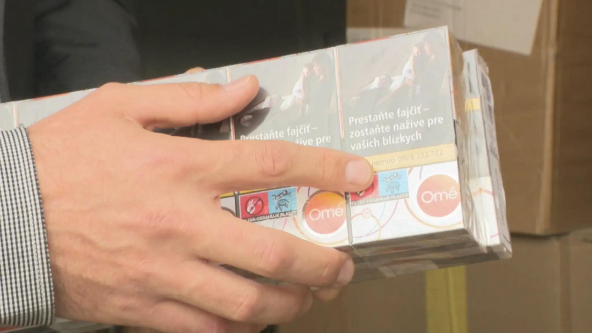 Nový piktogram na cigaretovej škatuľke.