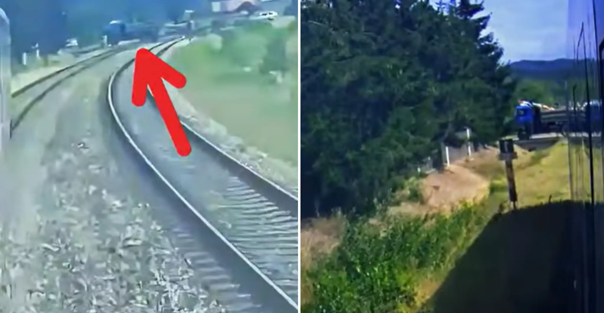 Nákladiak uviazol na priecestí