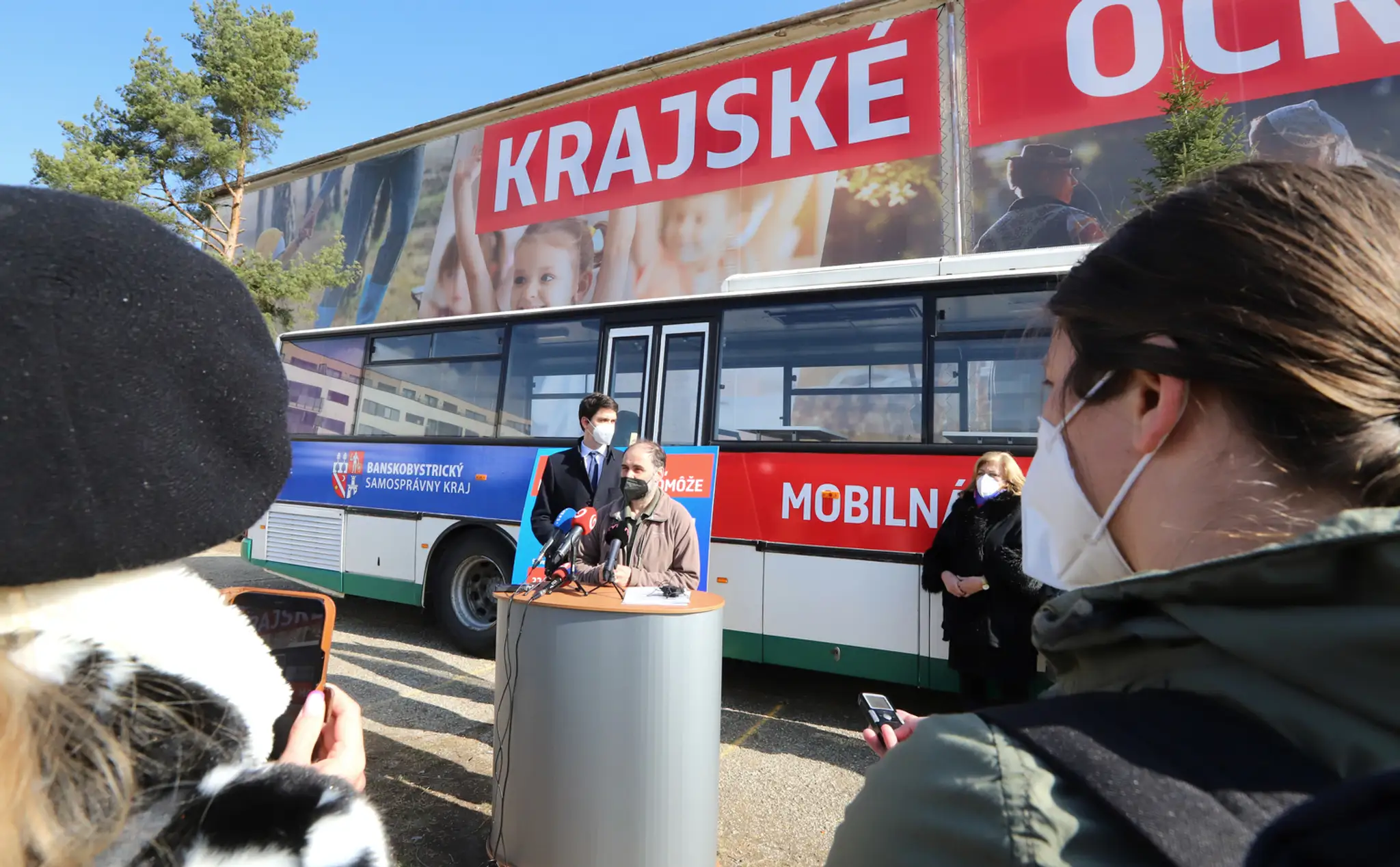 Očkovací autobus v Banskobystrickom kraji.