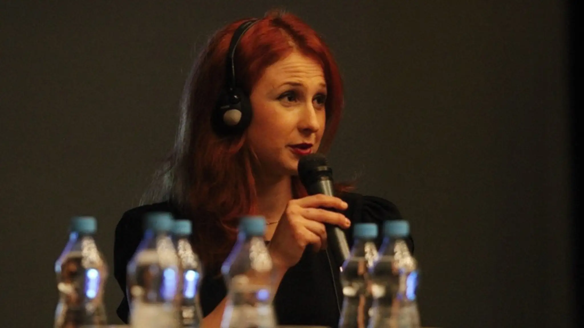Ruská aktivistka a bývalá členka punkovej skupiny Pussy Riot Marija Aľjochinová.