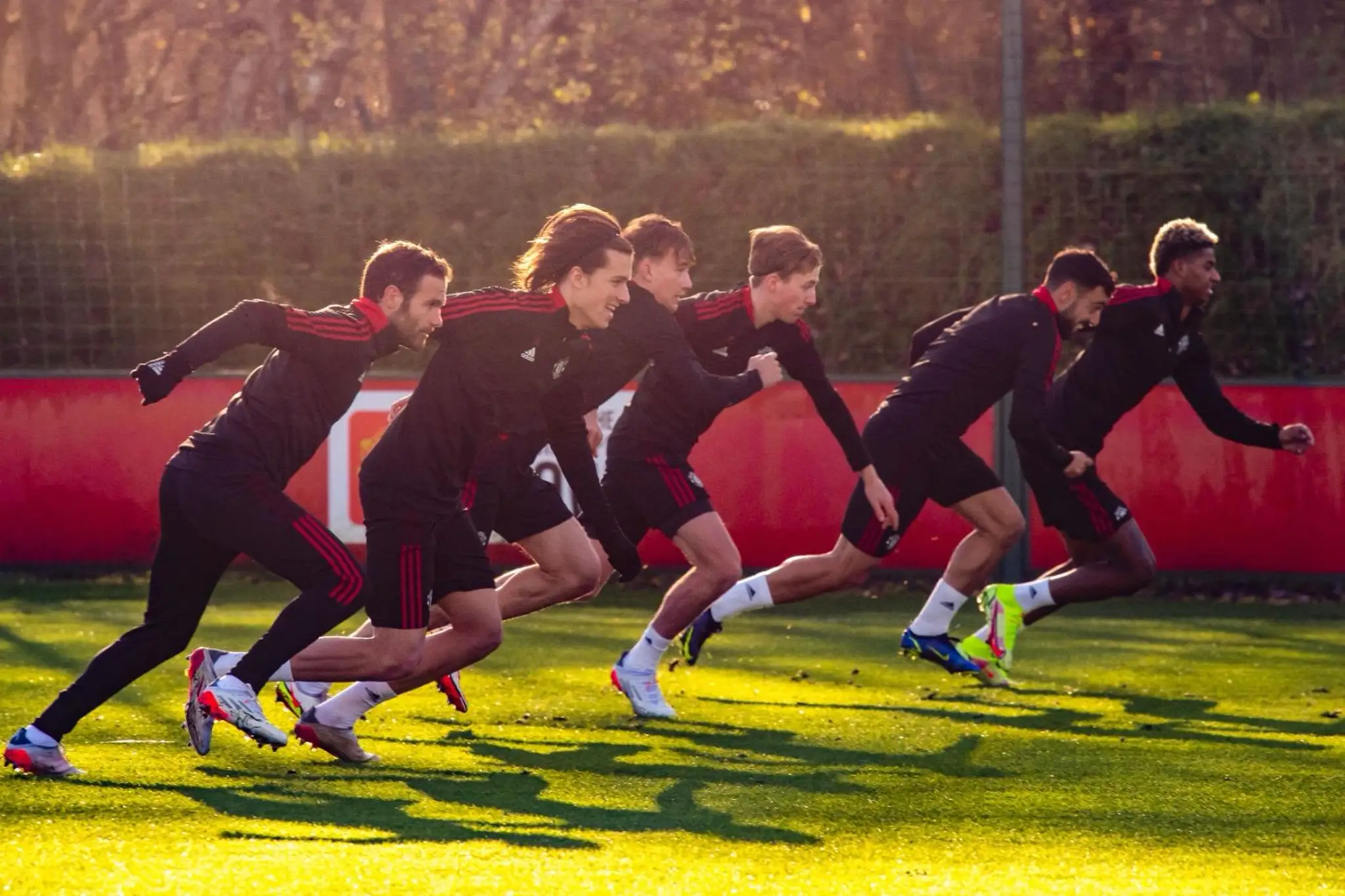 Marcus Rashord, Bruno Fernandes, Juan Mata - a Martin Šviderský.