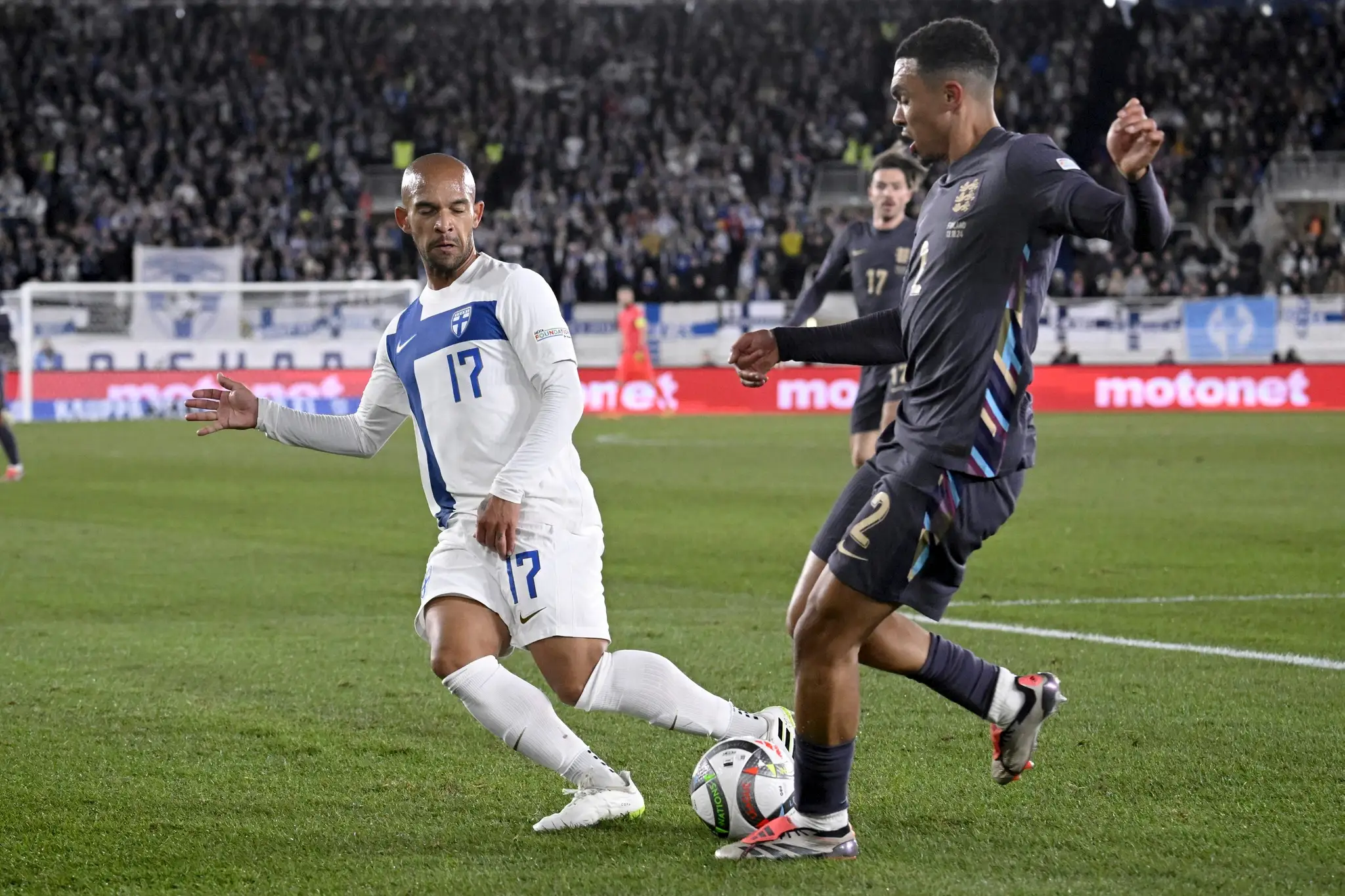 Futbalisti Anglicka si v Lige národov poradili s Fínskom.