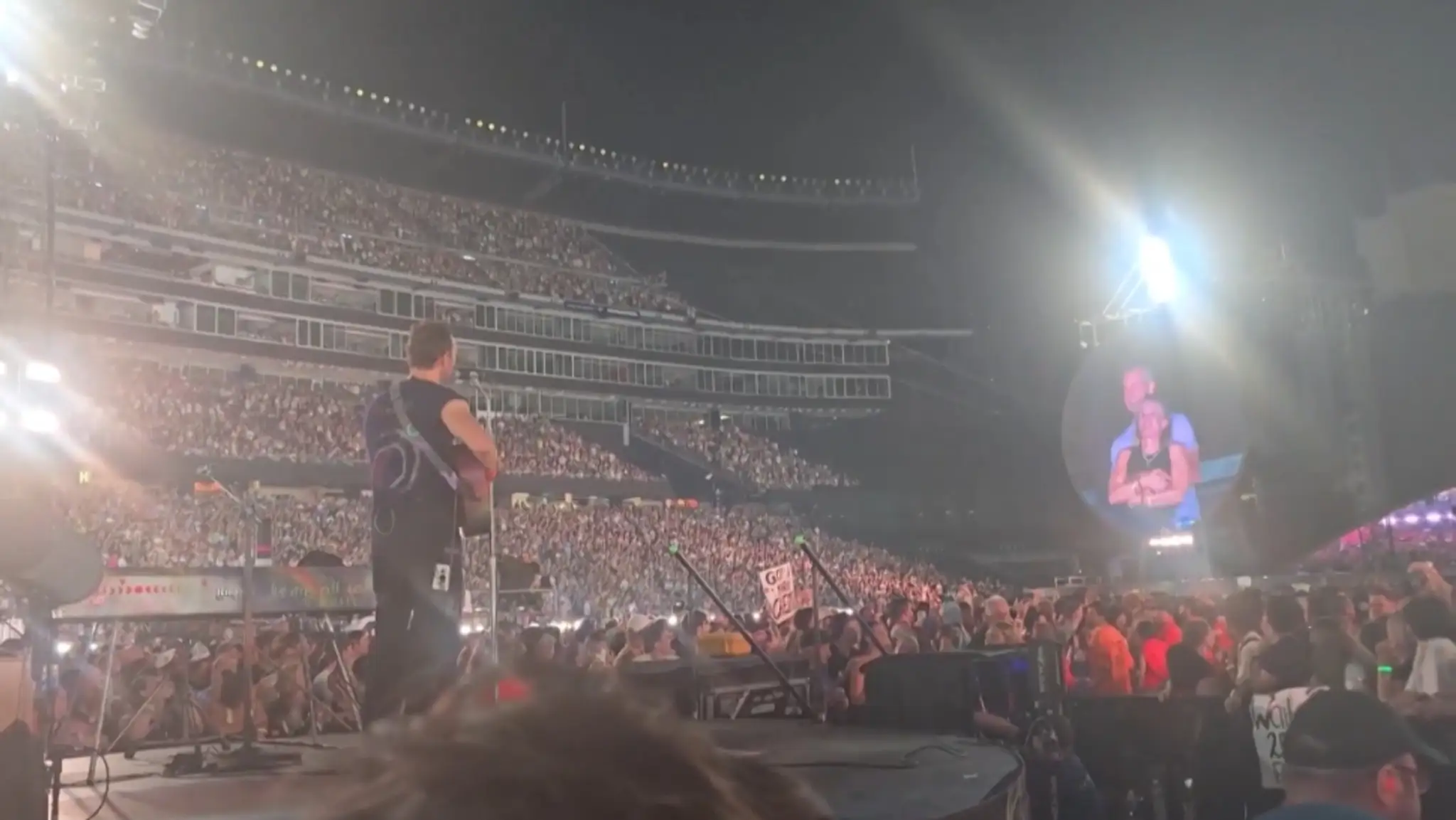 Koncert Coldplay v Bostone.