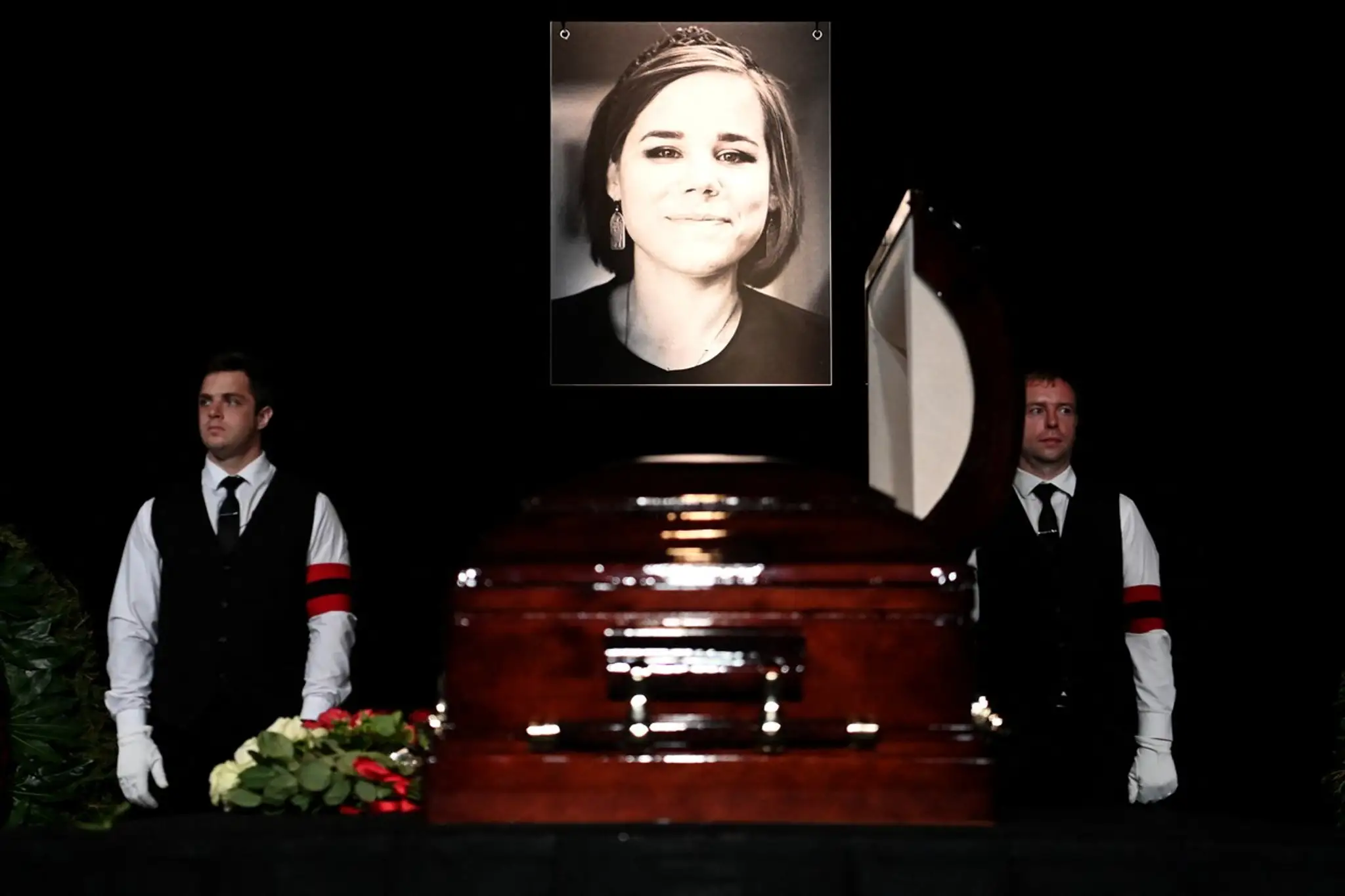 Pohreb novinárky Darie Duginovej