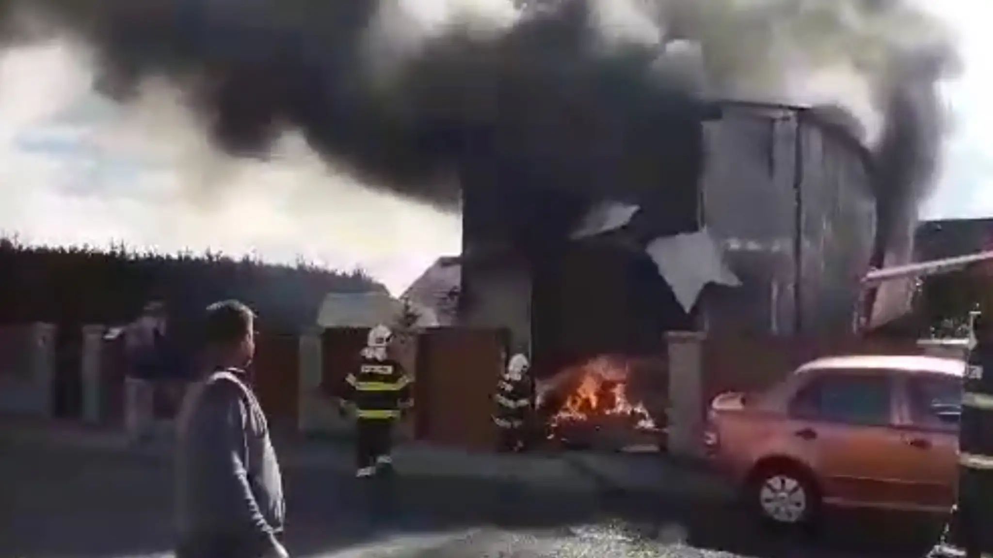 Požiar Veľká Lomnica.