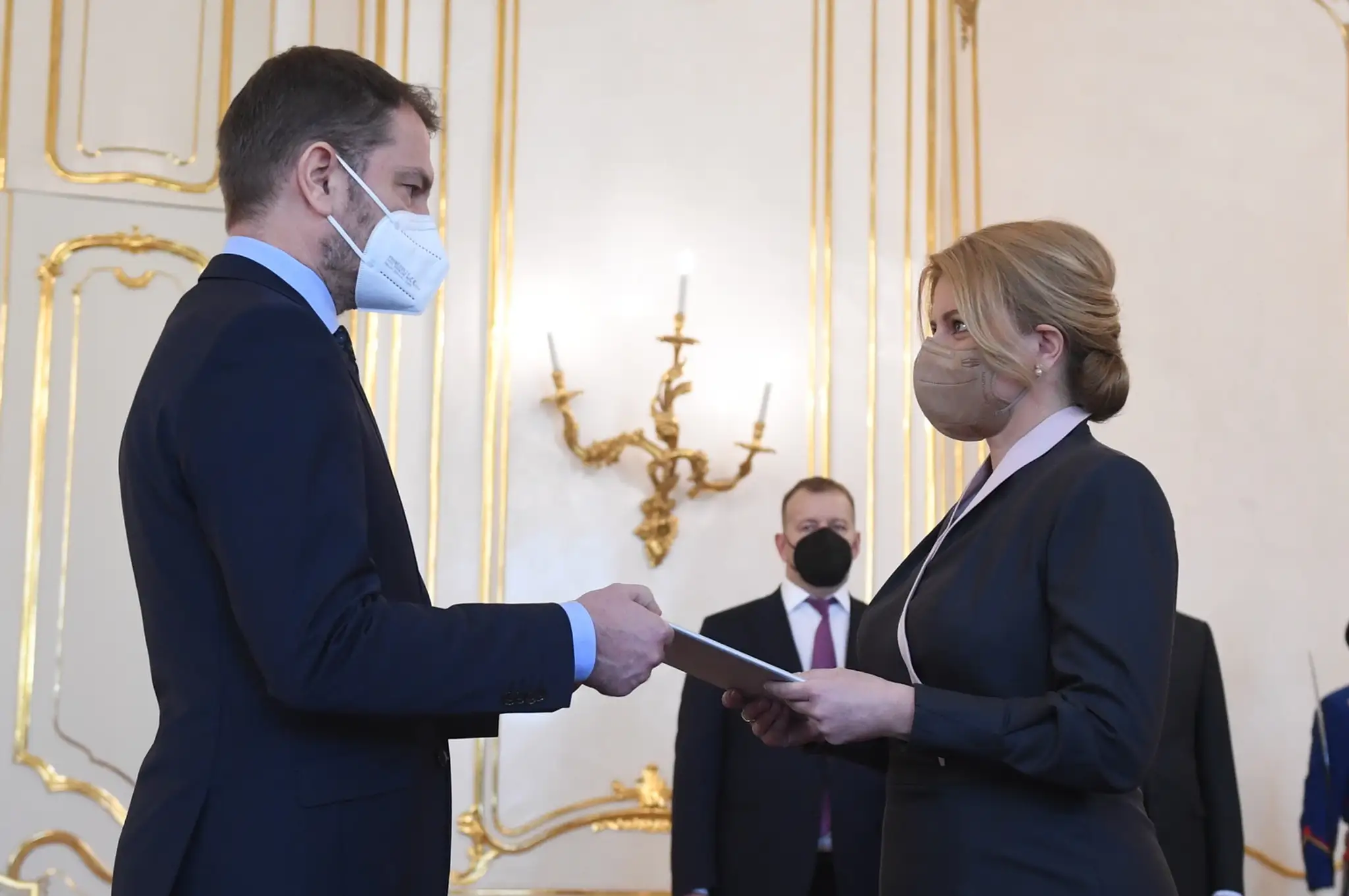Na snímke Igor Matovič a Zuzana Čaputová 