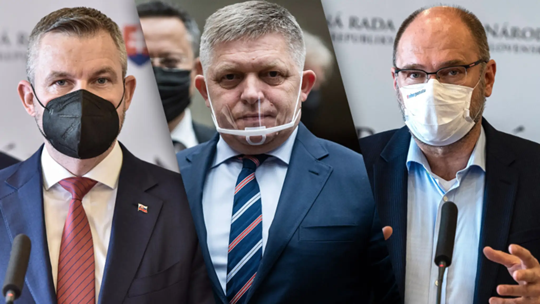 Peter Pellegrini, Robert Fico a Richard Sulík.