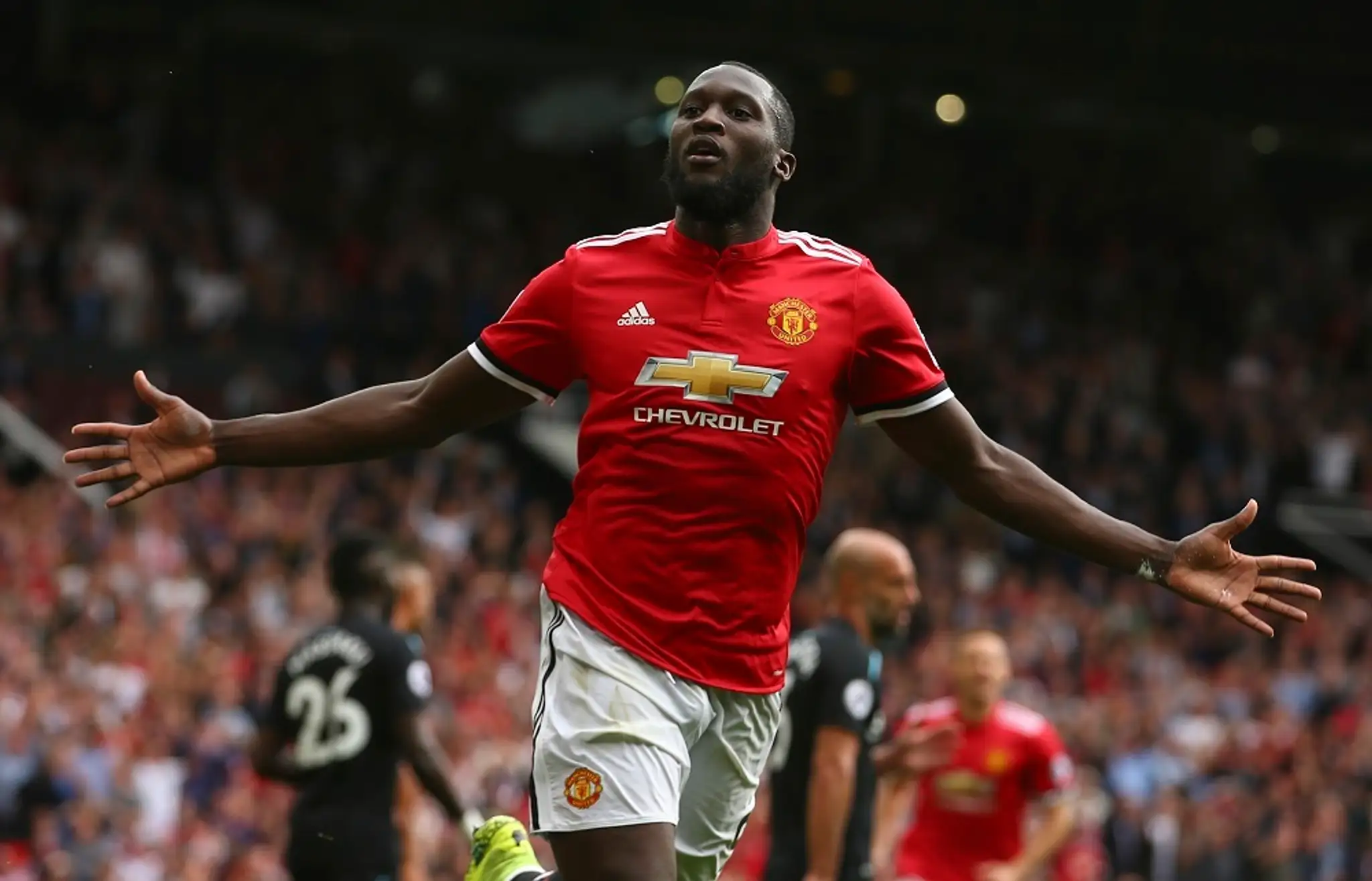 Na snímke hráč Manchesteru Romelu Lukaku.