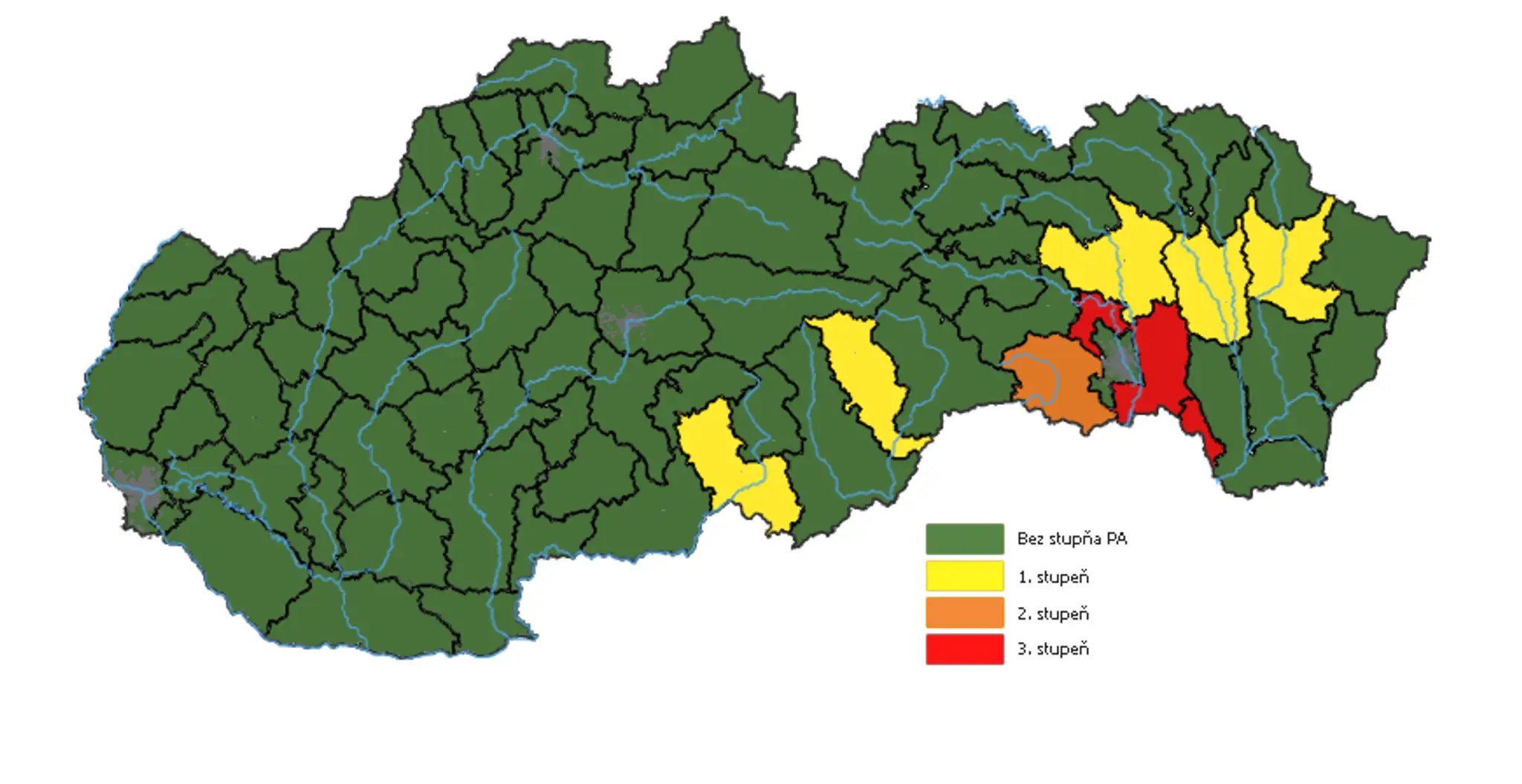 Výstrahy povodňovej aktivity