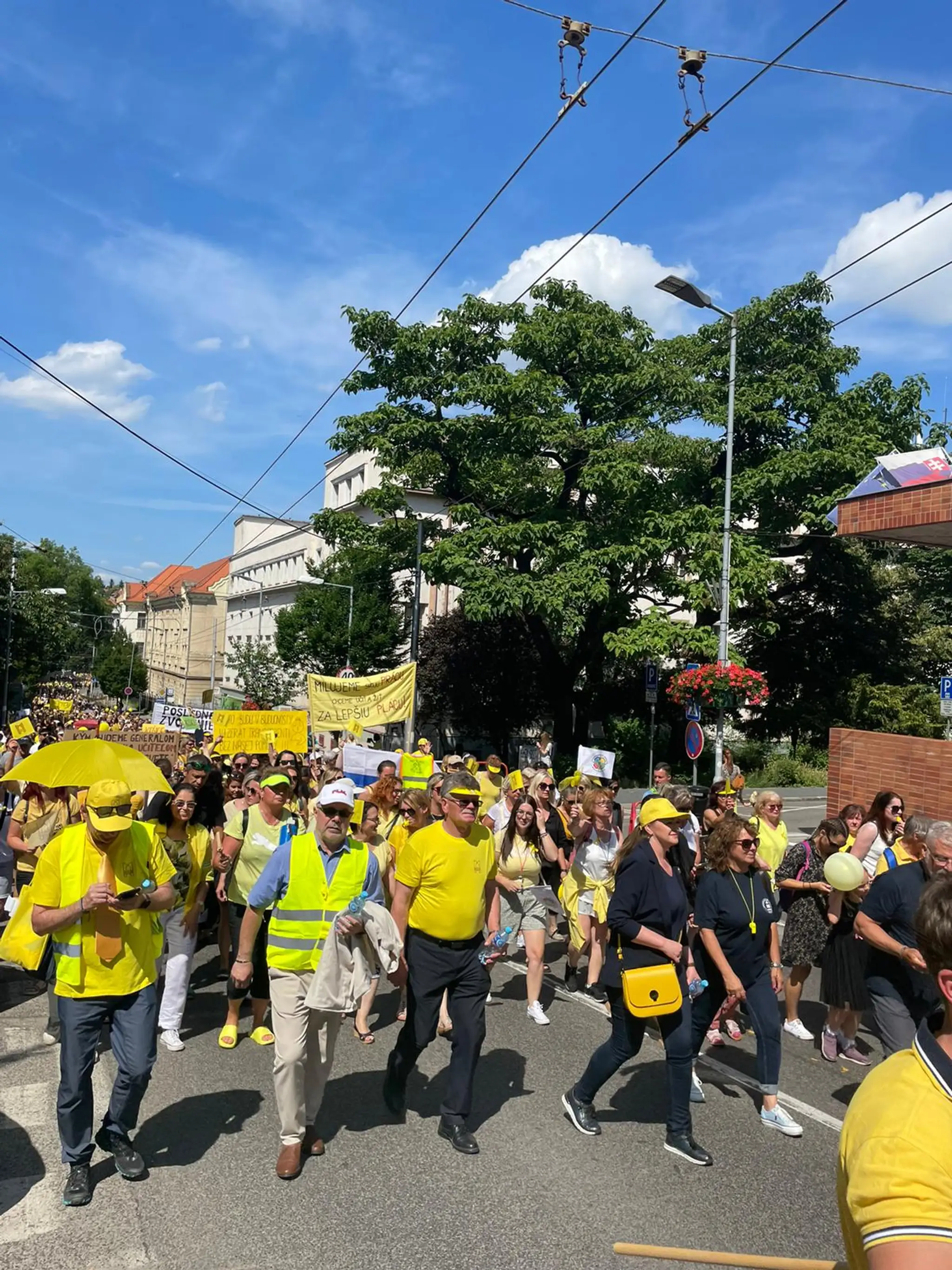 Protest učiteľov.