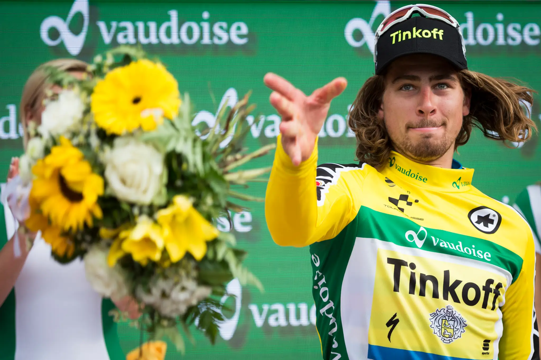 Peter Sagan v žltom drese na Tour de France