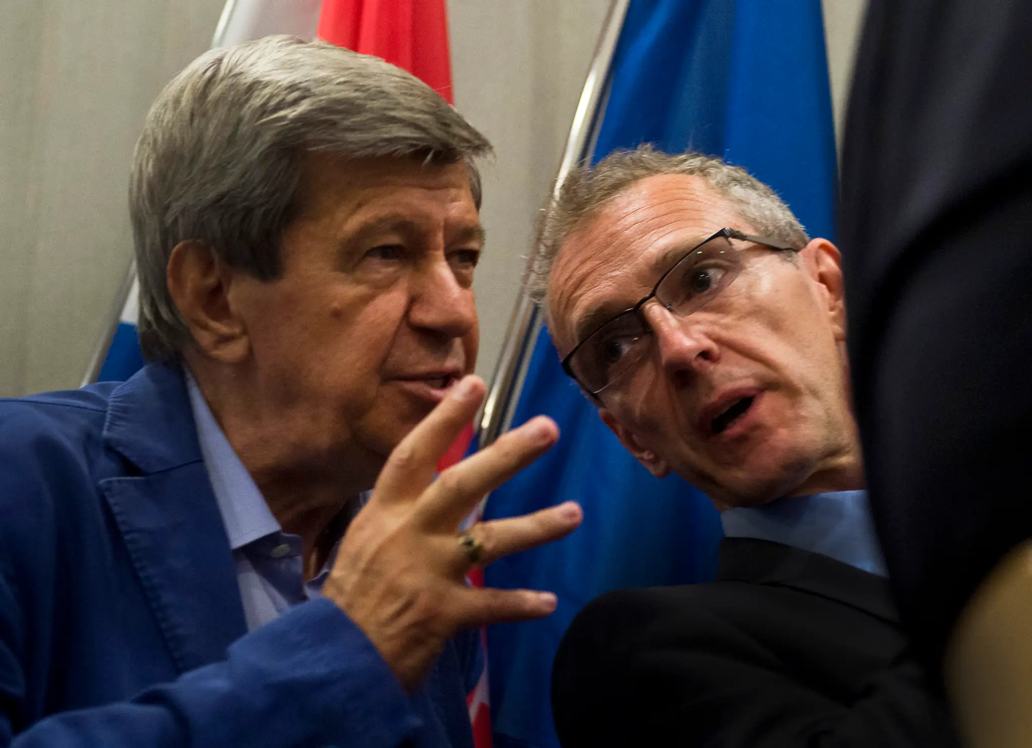 Dvaja europoslanci z SDKÚ-DS Eduard Kukan (vľavo) a Igor Štefanec.