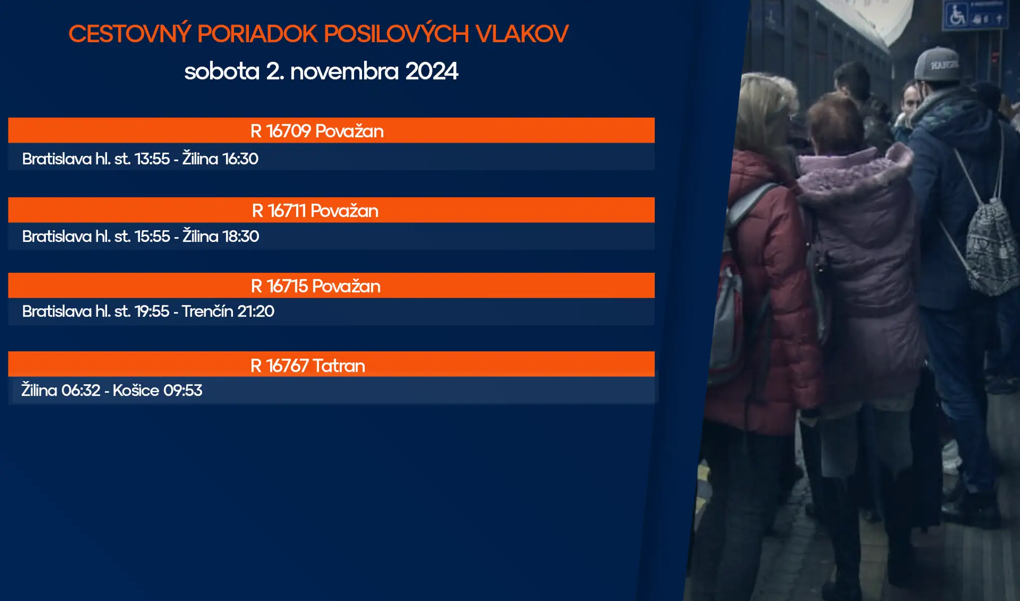 Sobota 2.11. spoje
