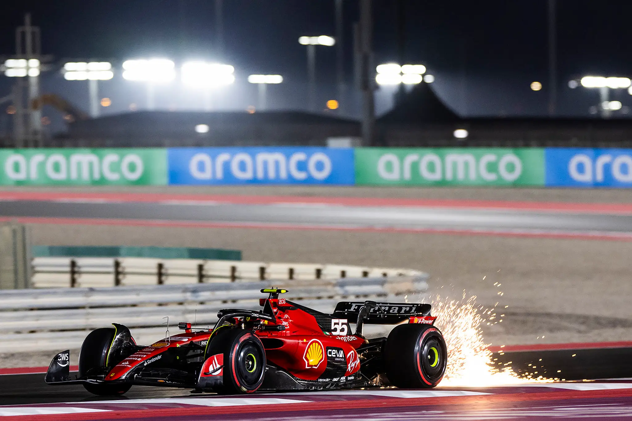 Carlos Sainz na Ferrari.