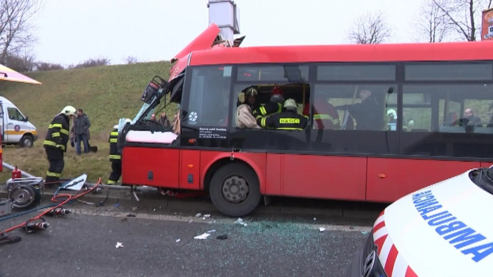 Nehoda autobusu č. 21