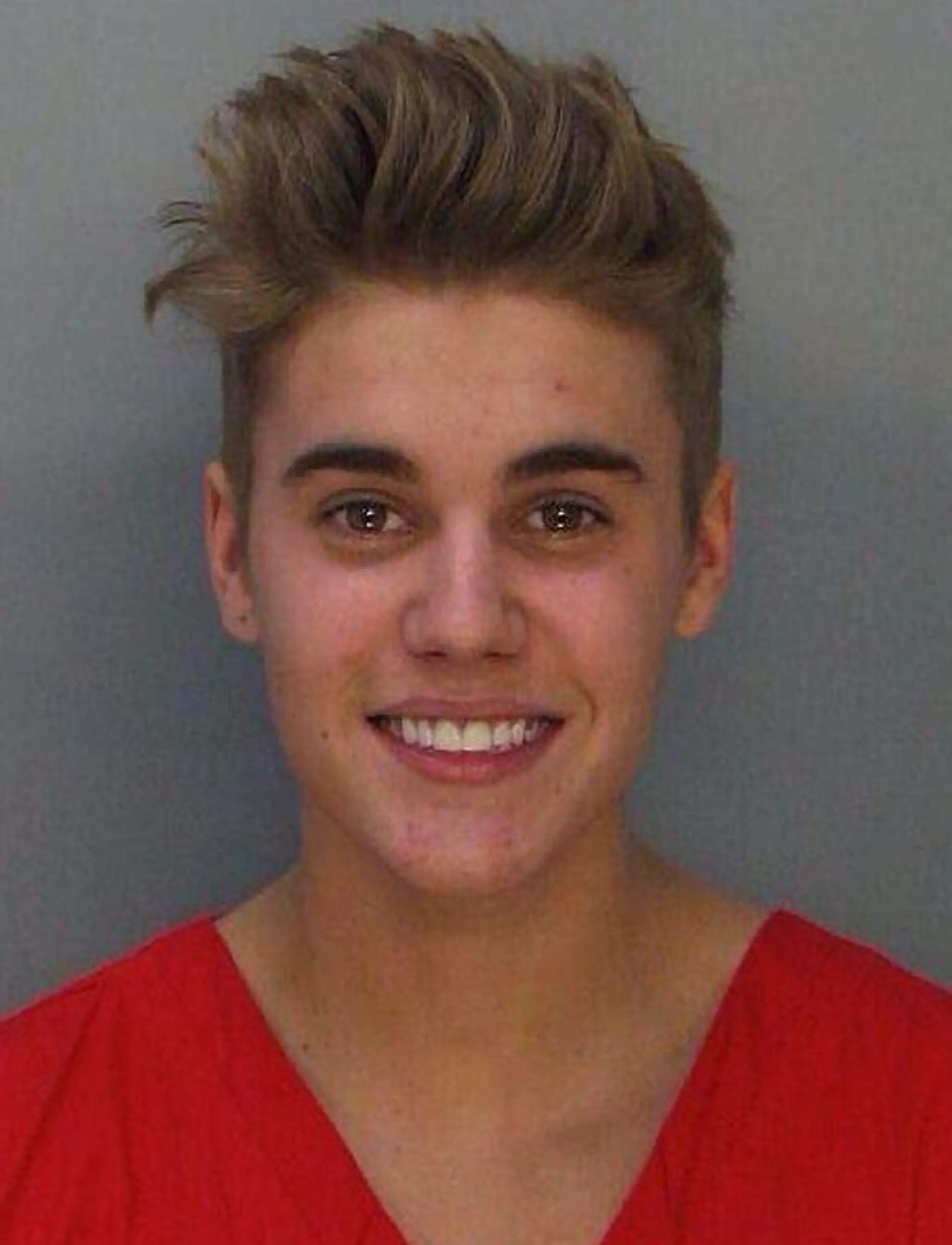 Justin Bieber po zadržaní.