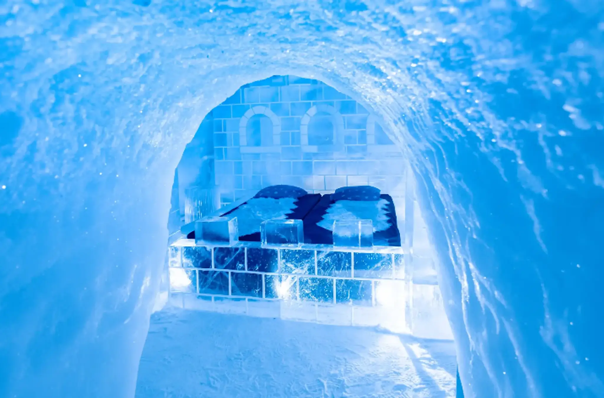 Snowhotel Kirkenes, Nórsko.
