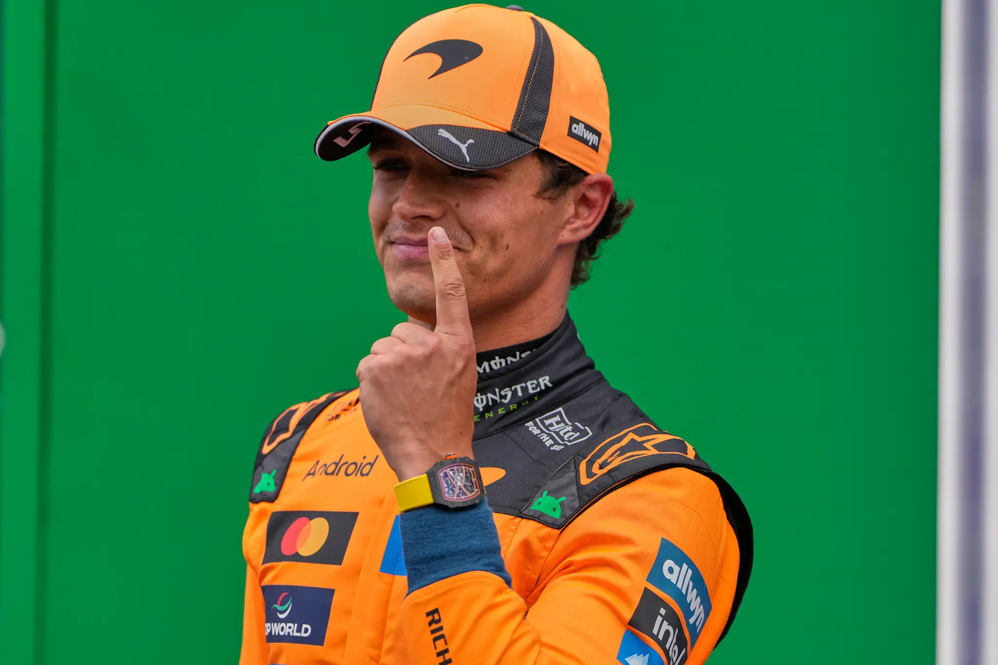 Jazdec McLarenu Lando Norris.