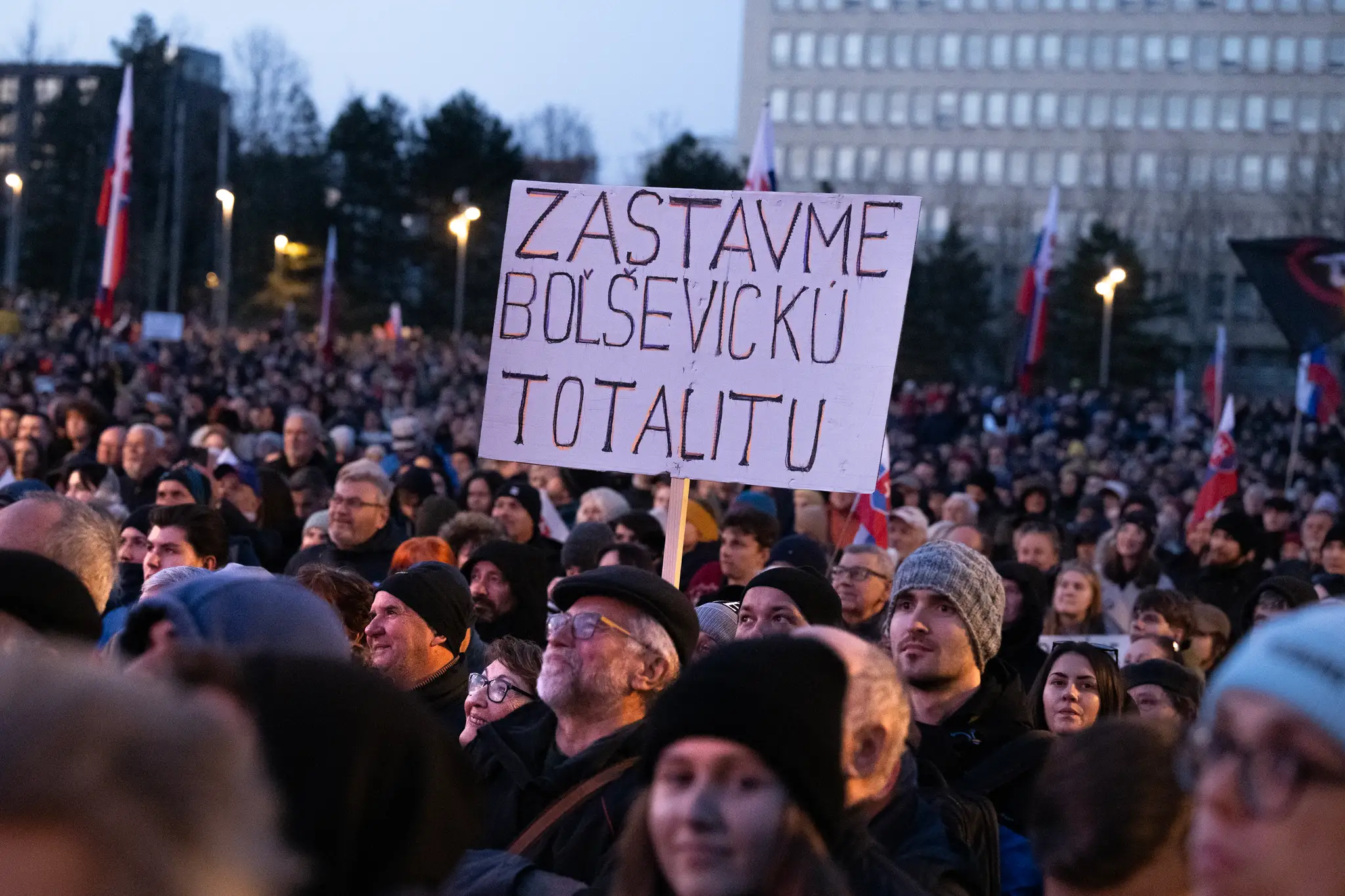 Zhromaždenie na podporu Ivana Korčoka
