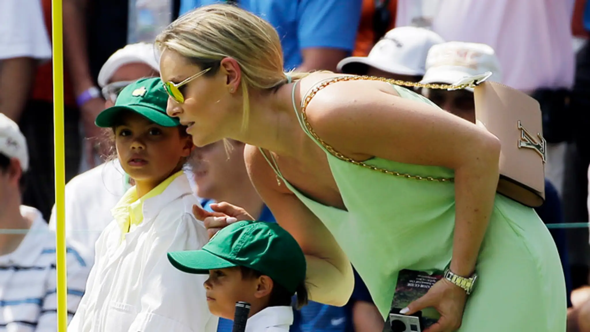 Lindsey Vonnová na golfovom turnaji s deťmi Woodsa.