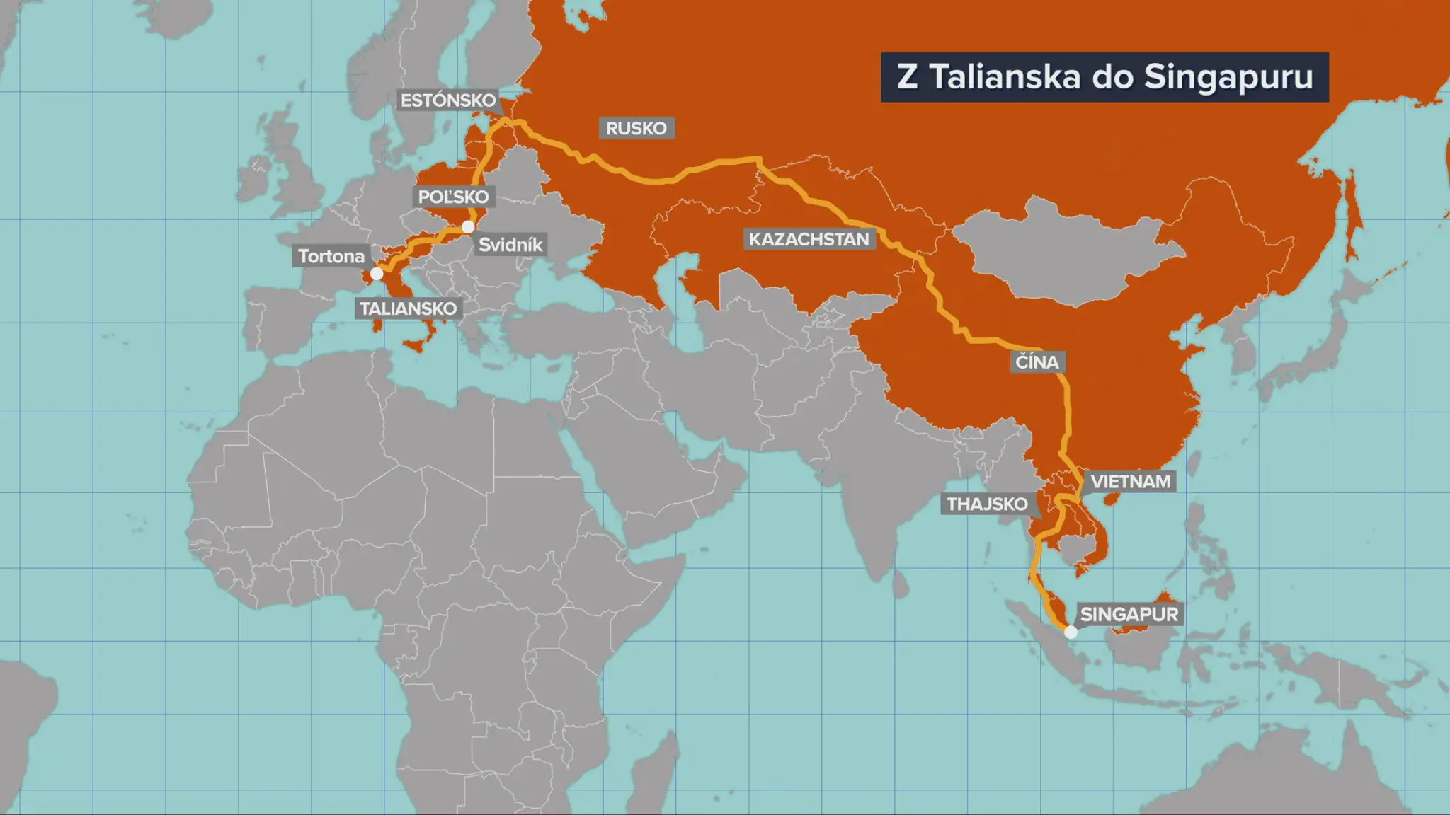 Z Talianska do Singapuru