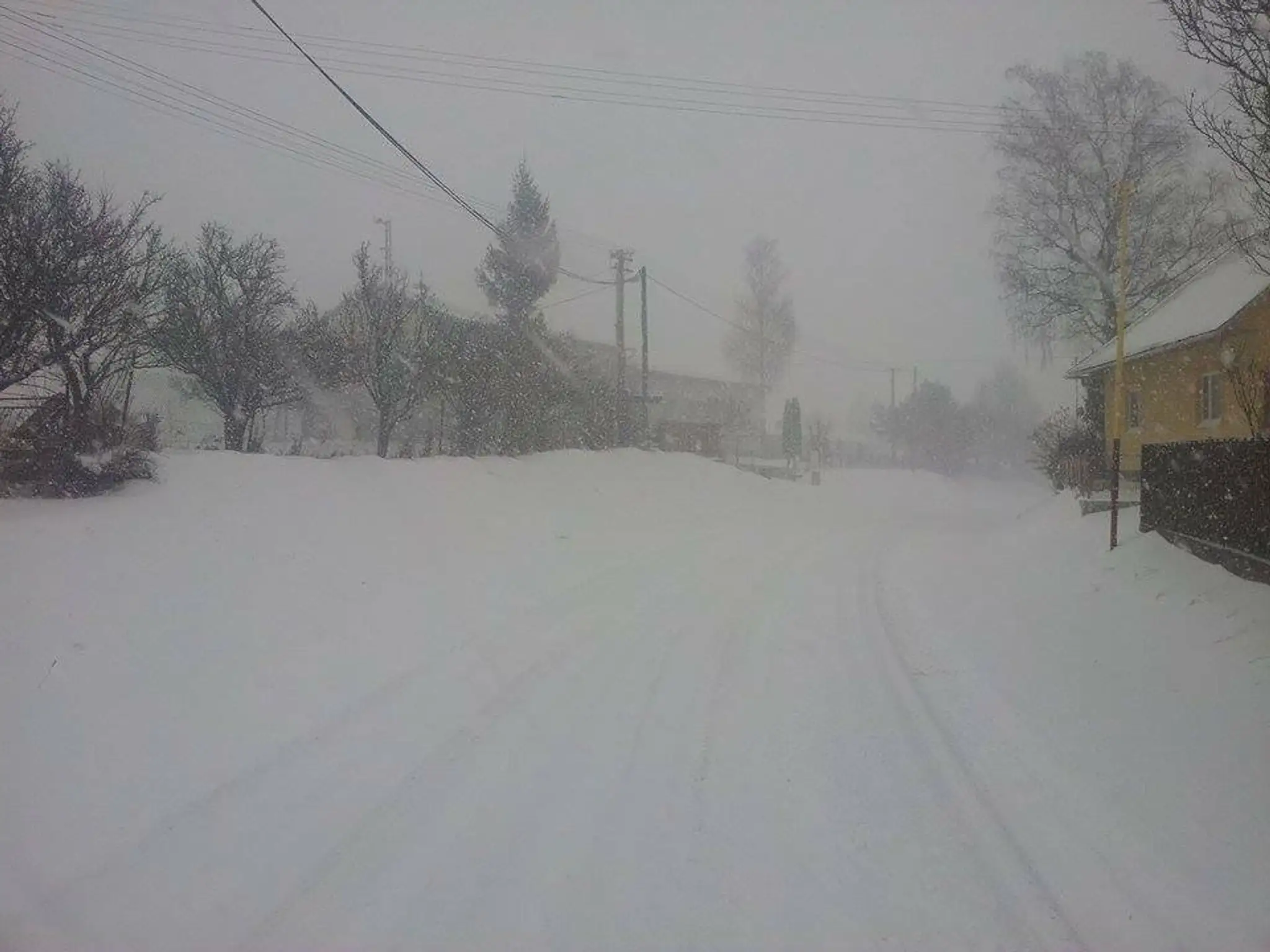 Brutovce, sneh