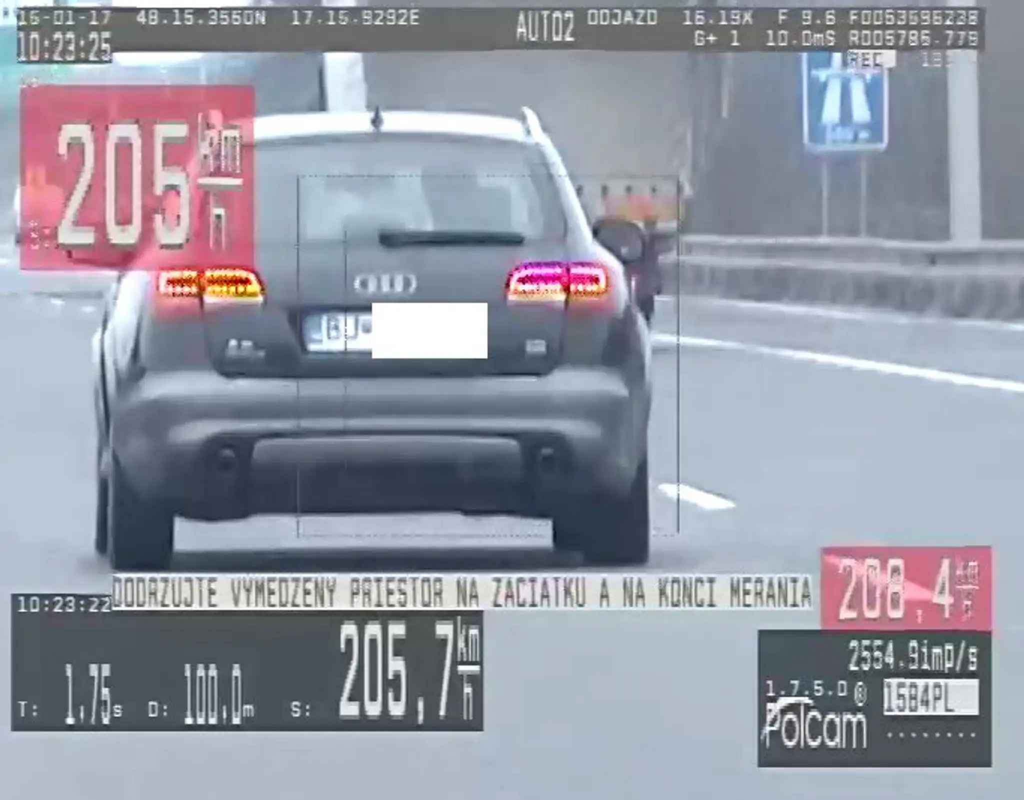 Bardejovčan sa rútil po diaľnici rýchlosťou 205 km/h