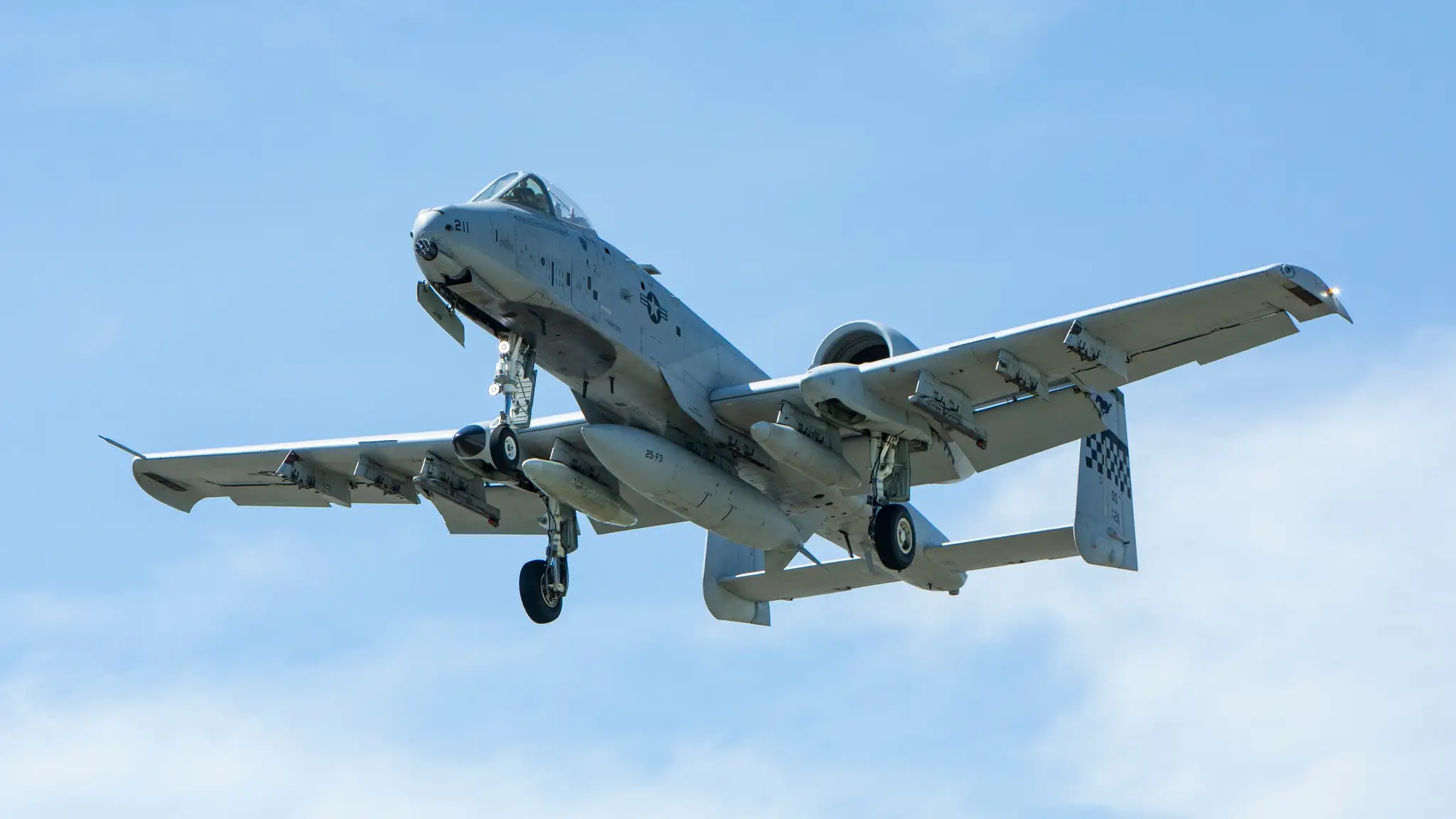 Útočné lietadlo A-10 Thunderbolt.