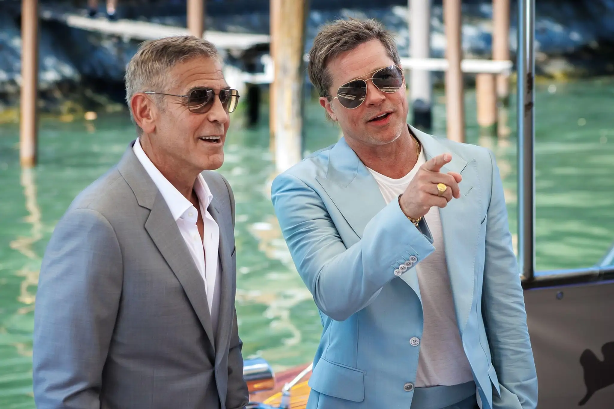 George Clooney a Brad Pitt