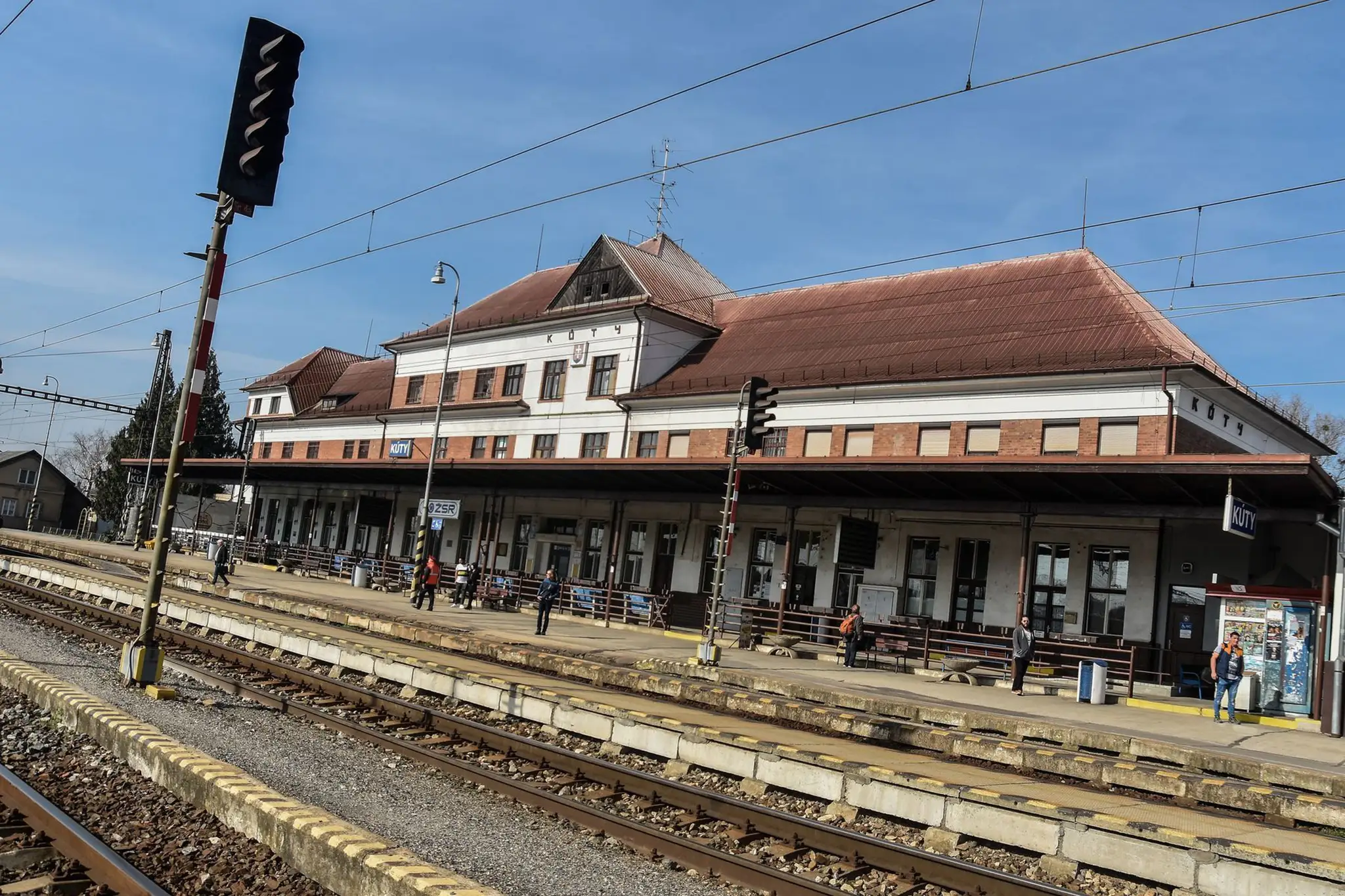 Budova železničnej stanice v obci Kúty 