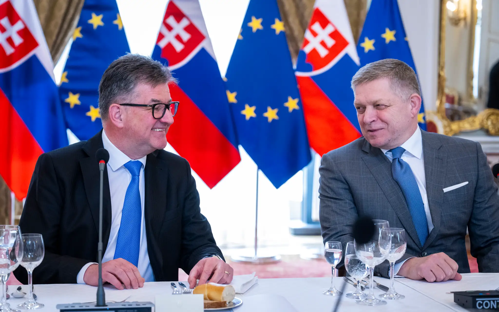 Miroslav Lajčák a Robert Fico