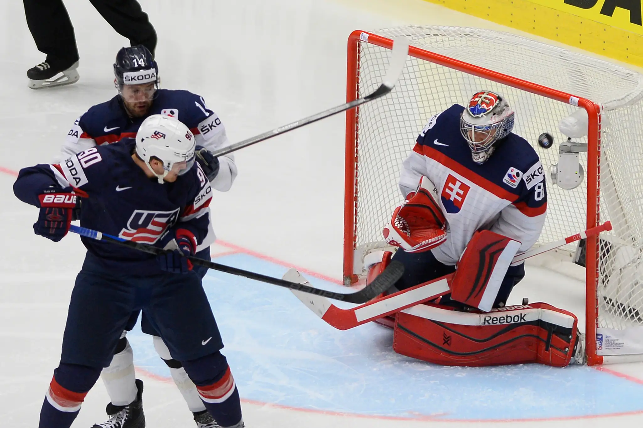 Zľava Andrej Meszároš (Slovensko) a Lee Anders (USA) a Július Hudáček (Slovensko)