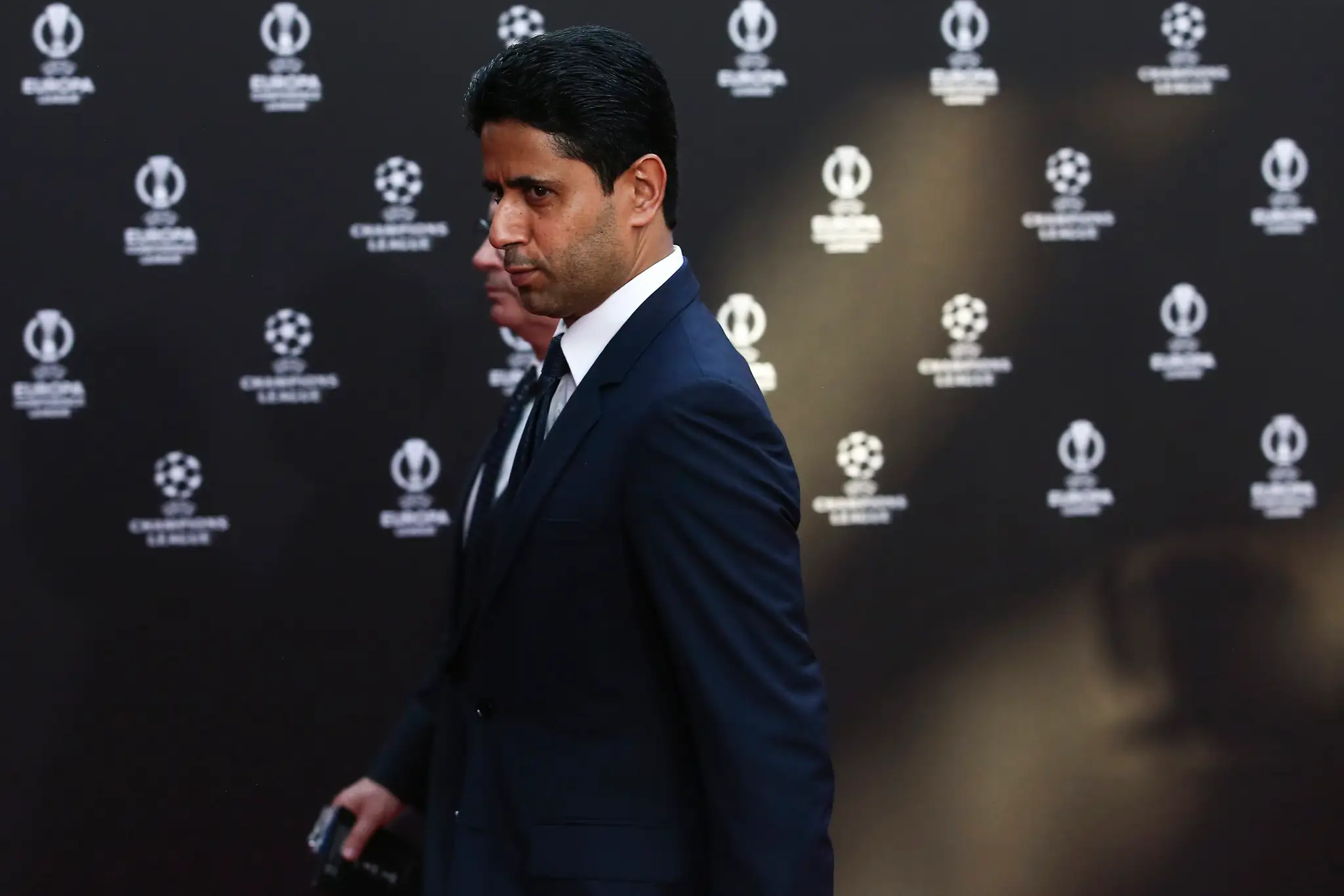 Prezident PSG Nasser Al-Khelaifi pred žrebom skupinovej fázy LM.