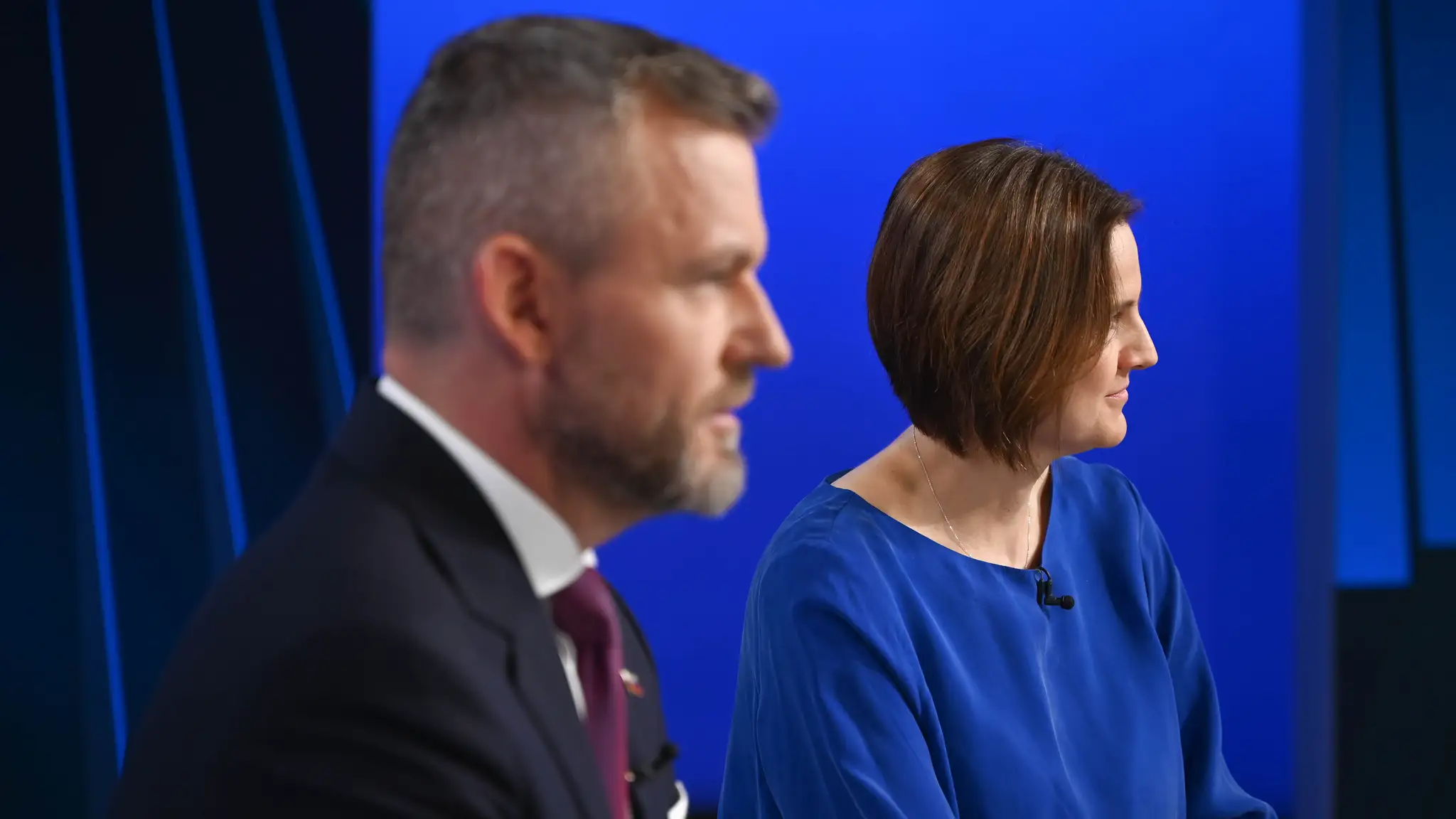 Peter Pellegrini a Mária Kolíková v relácii Na telo.