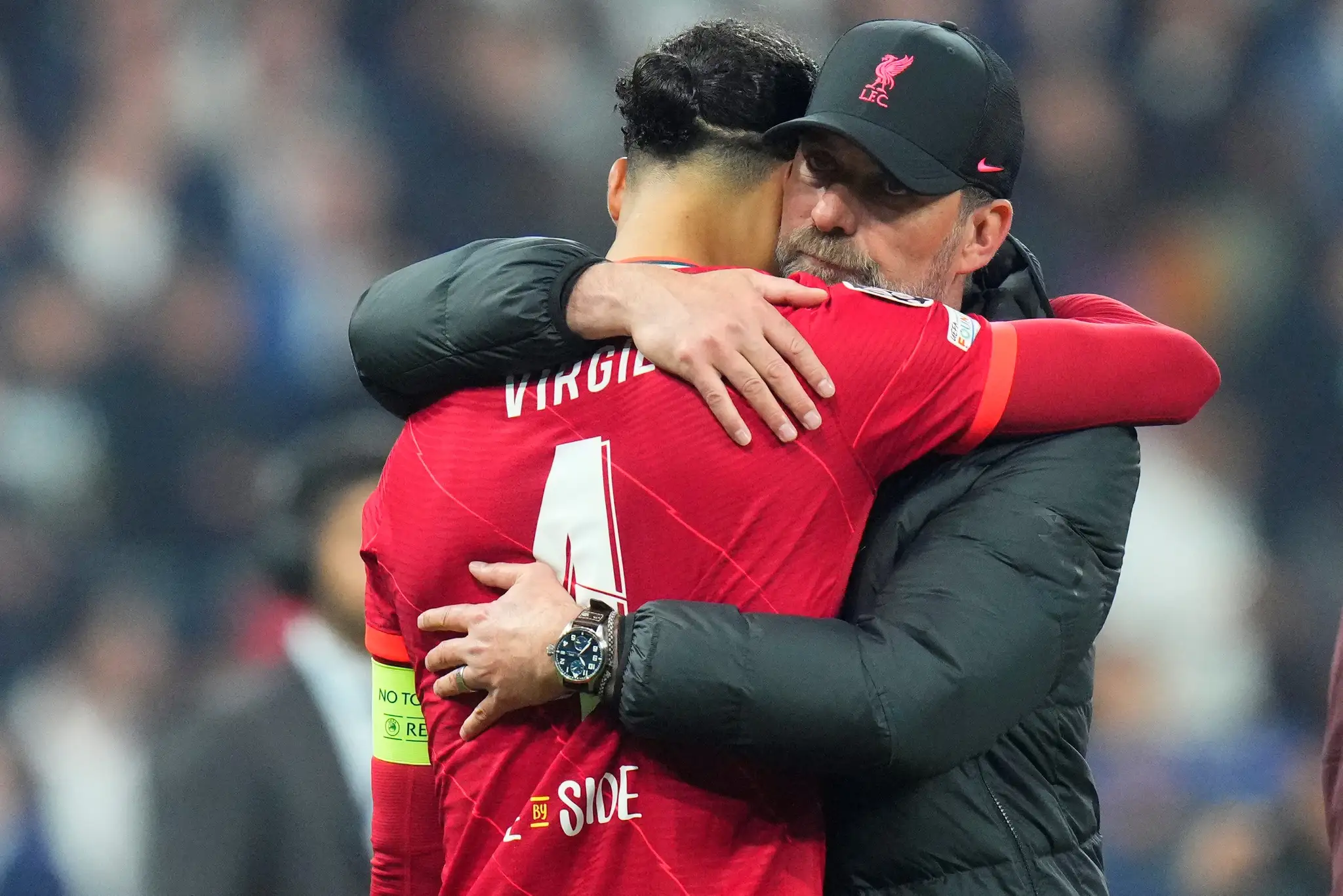 Jurgen Klopp a Virgil van Dijk z FC Liverpool.