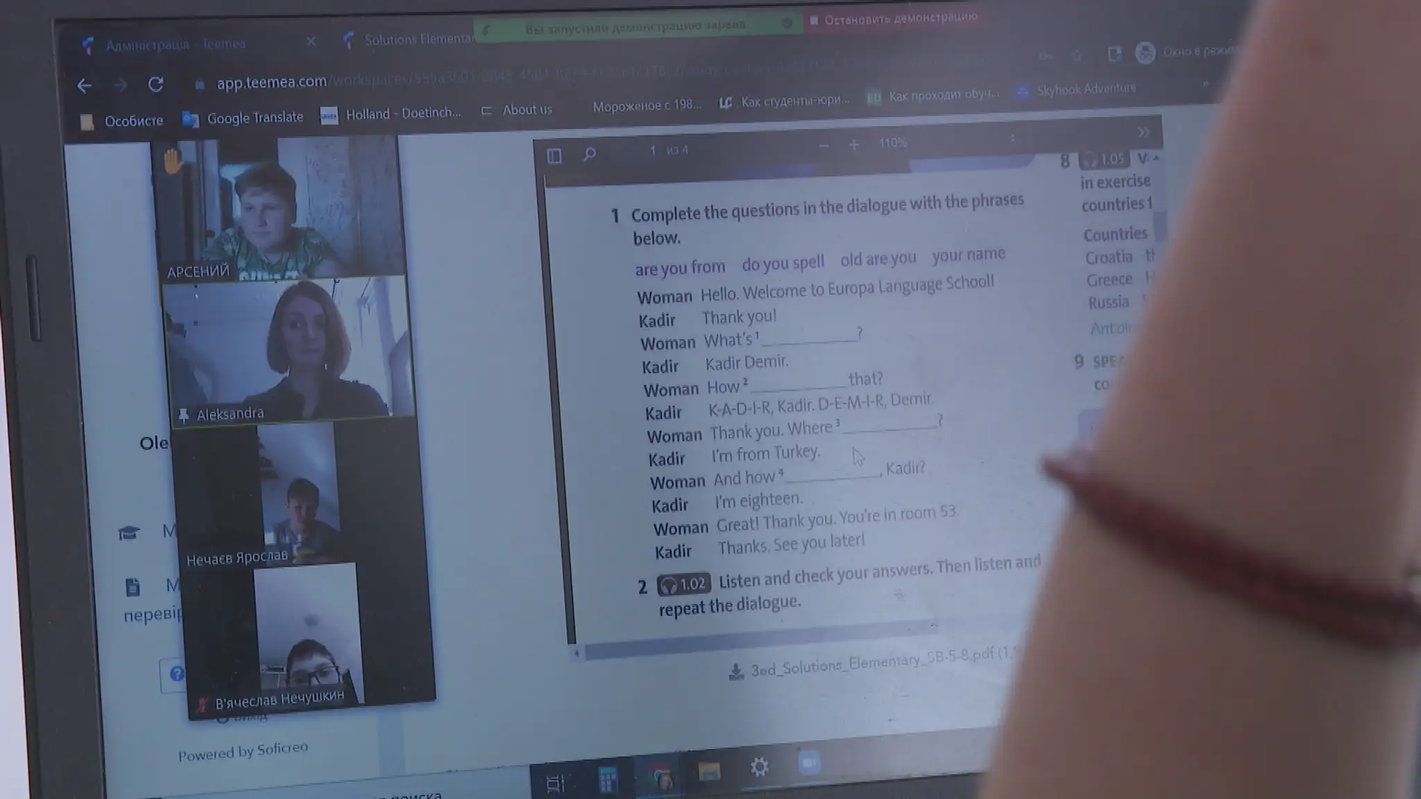 Online škola pre ukrajinské deti.