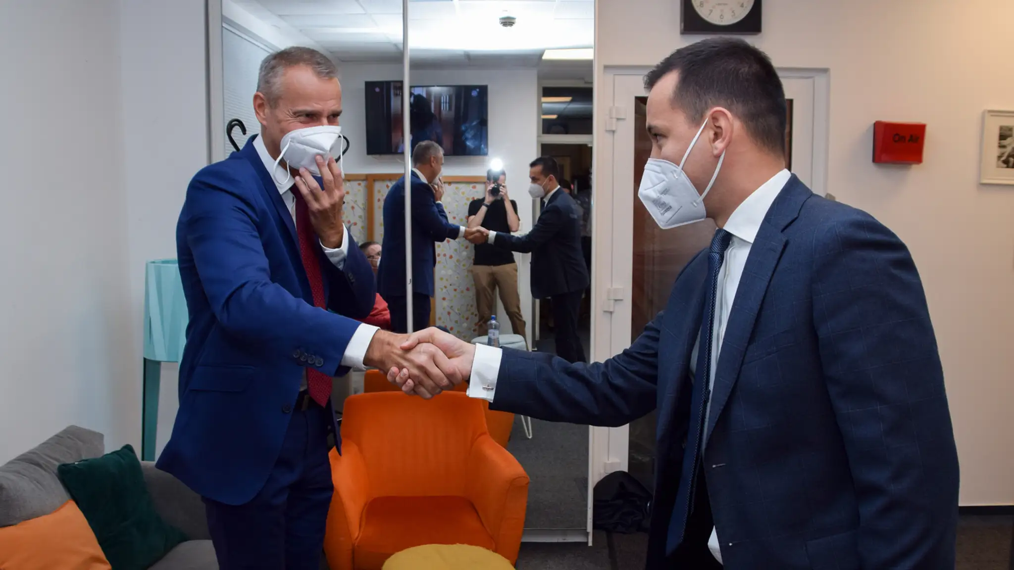 Richard Raši a Juraj Šeliga pred nakrúcaním.