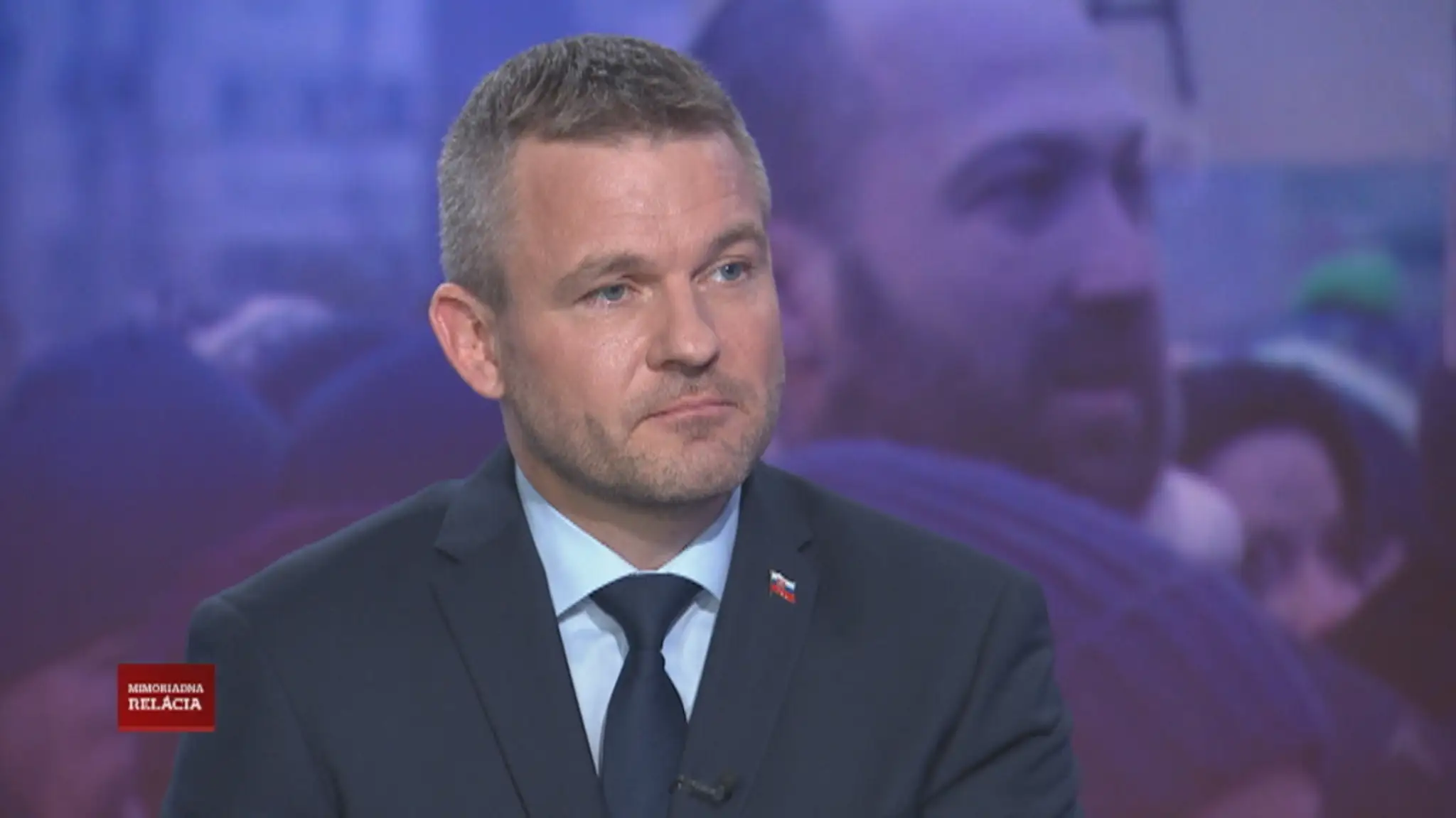 Peter Pellegrini v mimoriadnej relácii TV Markíza.