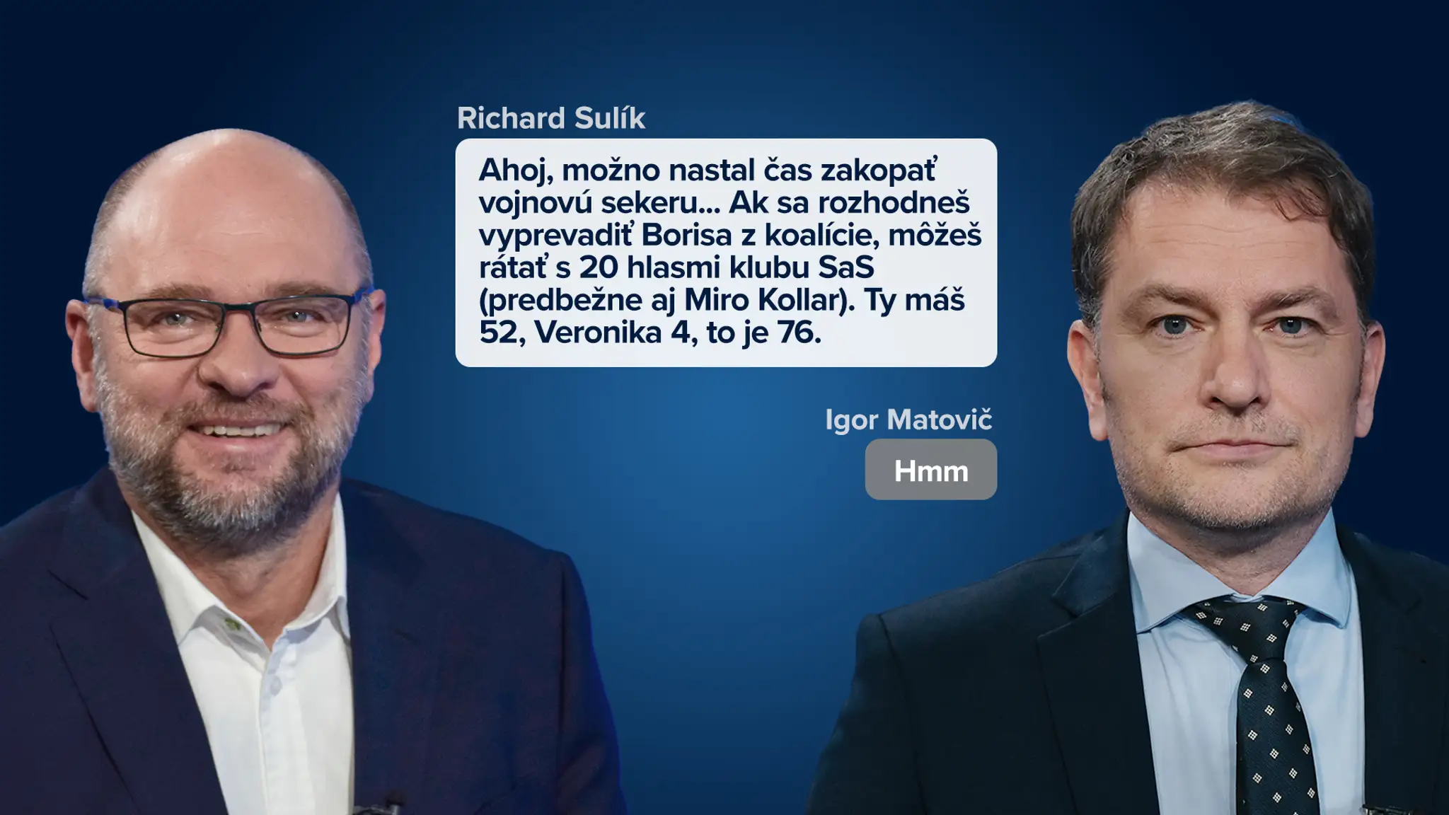 Komunikácia R. Sulíka a I. Matoviča