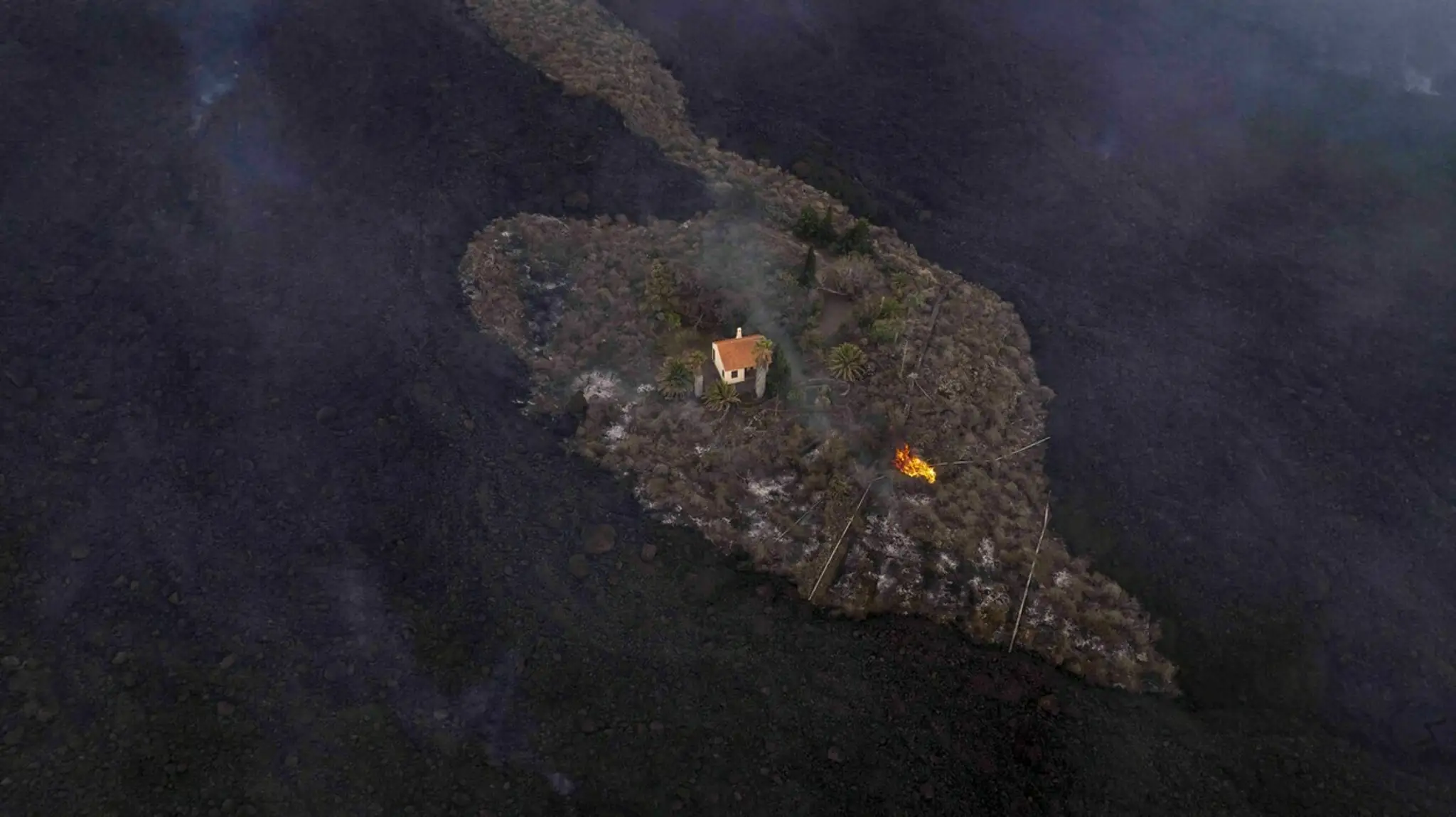 Zázračný dom, ktorý odolal láve na ostrove La Palma, je minulosťou