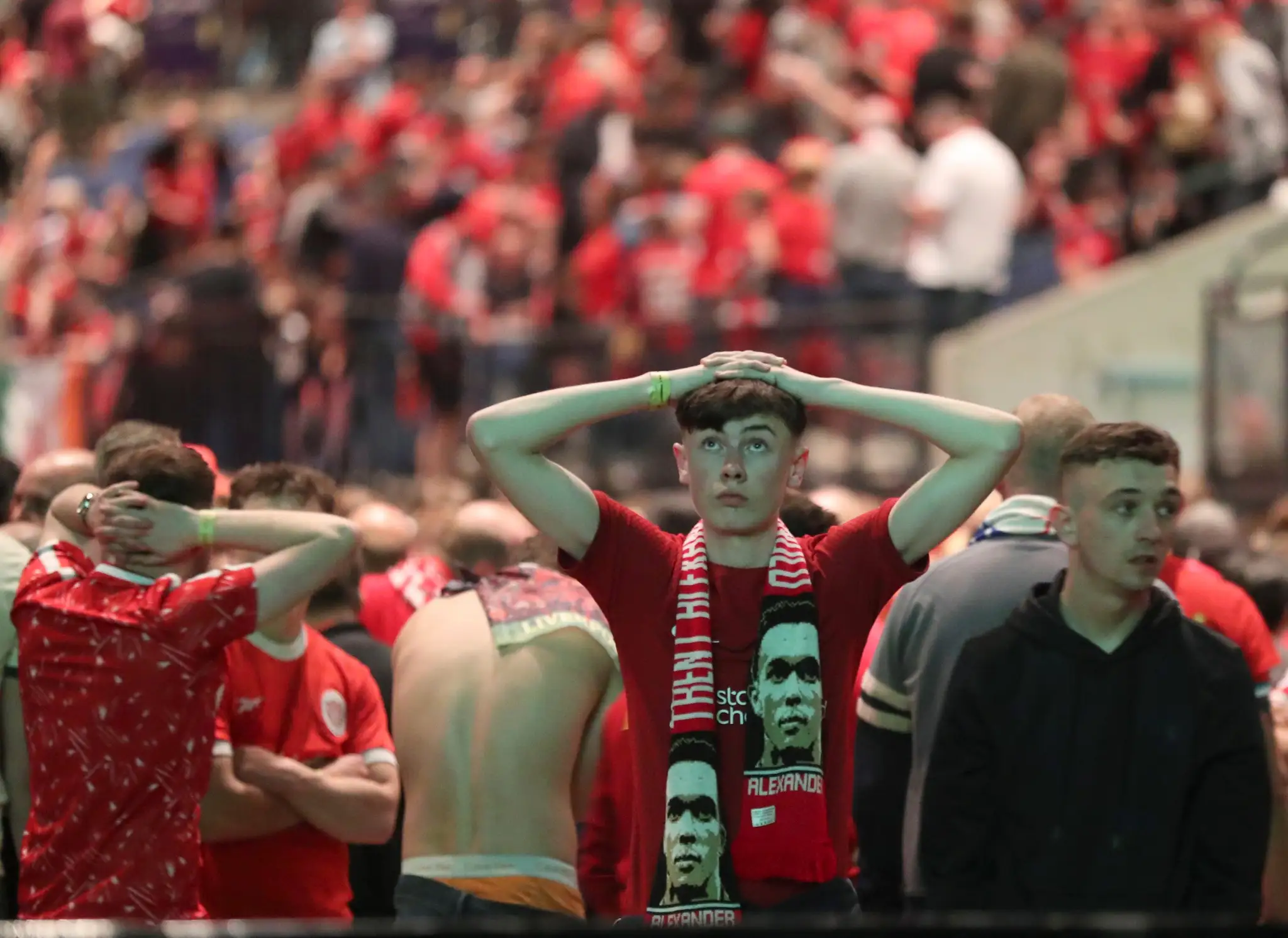 Fanúšikovia FC Liverpool.