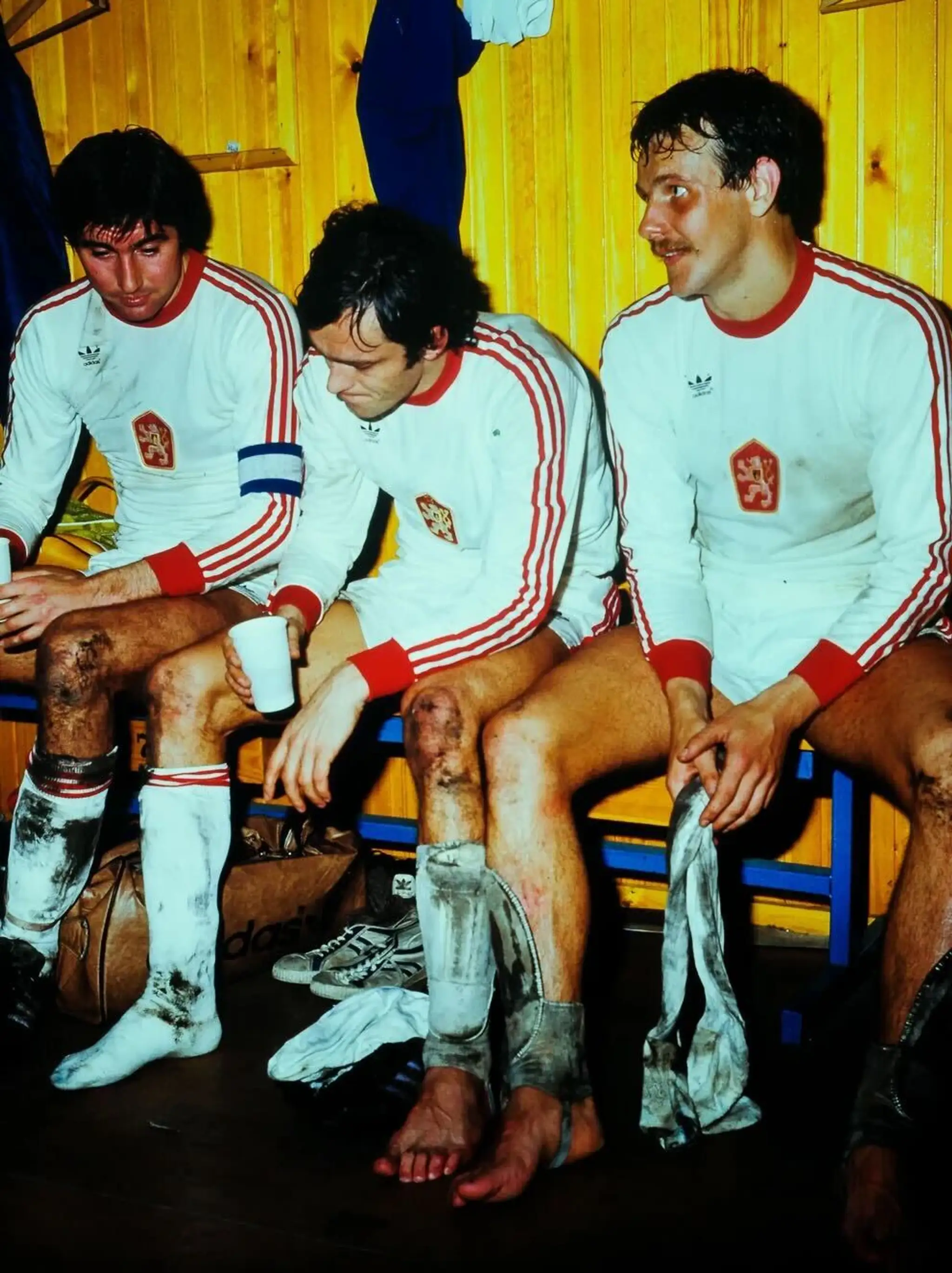 Legendárna partia. Zľava: Anton Ondruš, Marián Masný a Ján Kozák st.