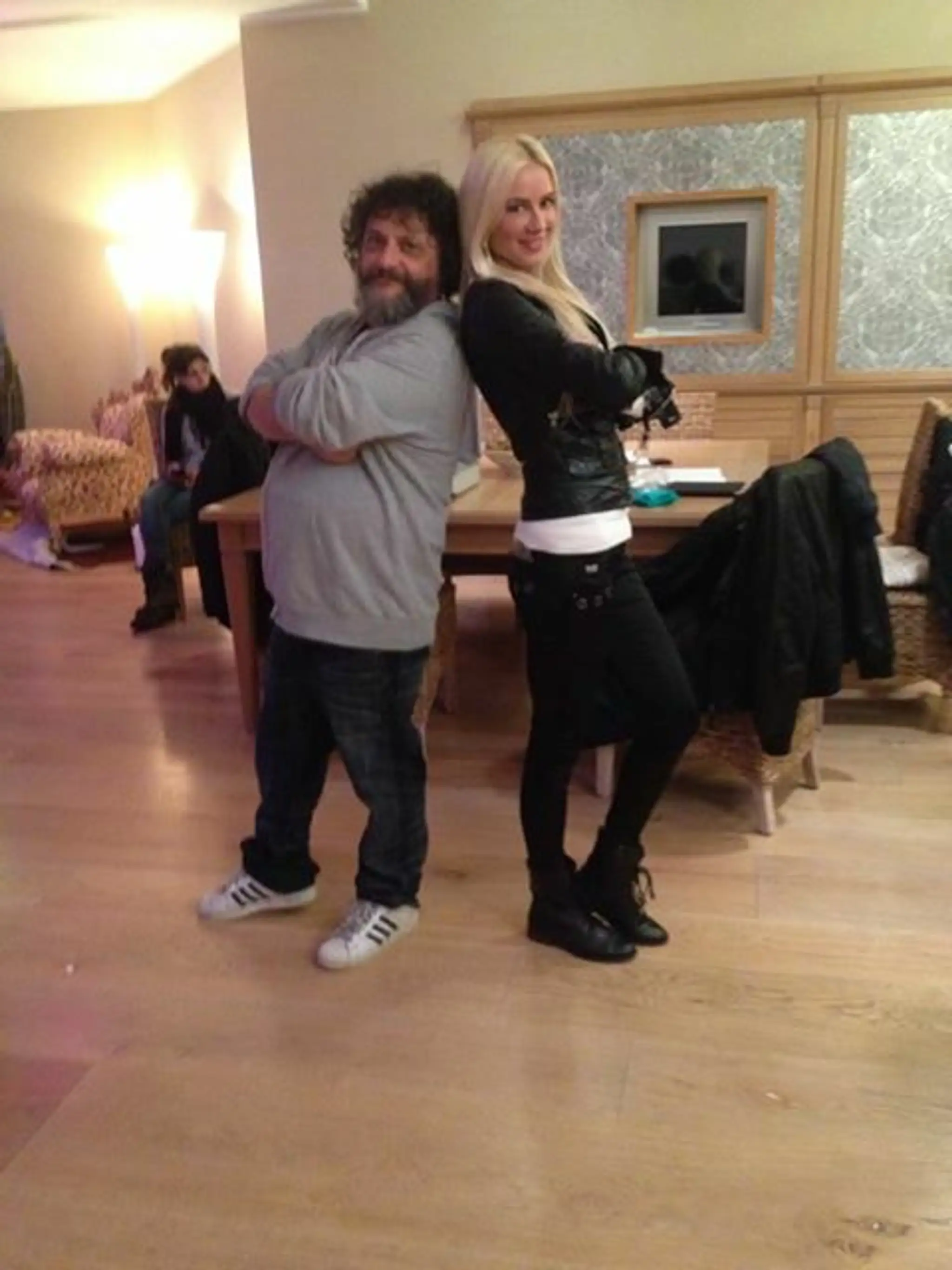 Martina s režisérom Komisára Rexa.
