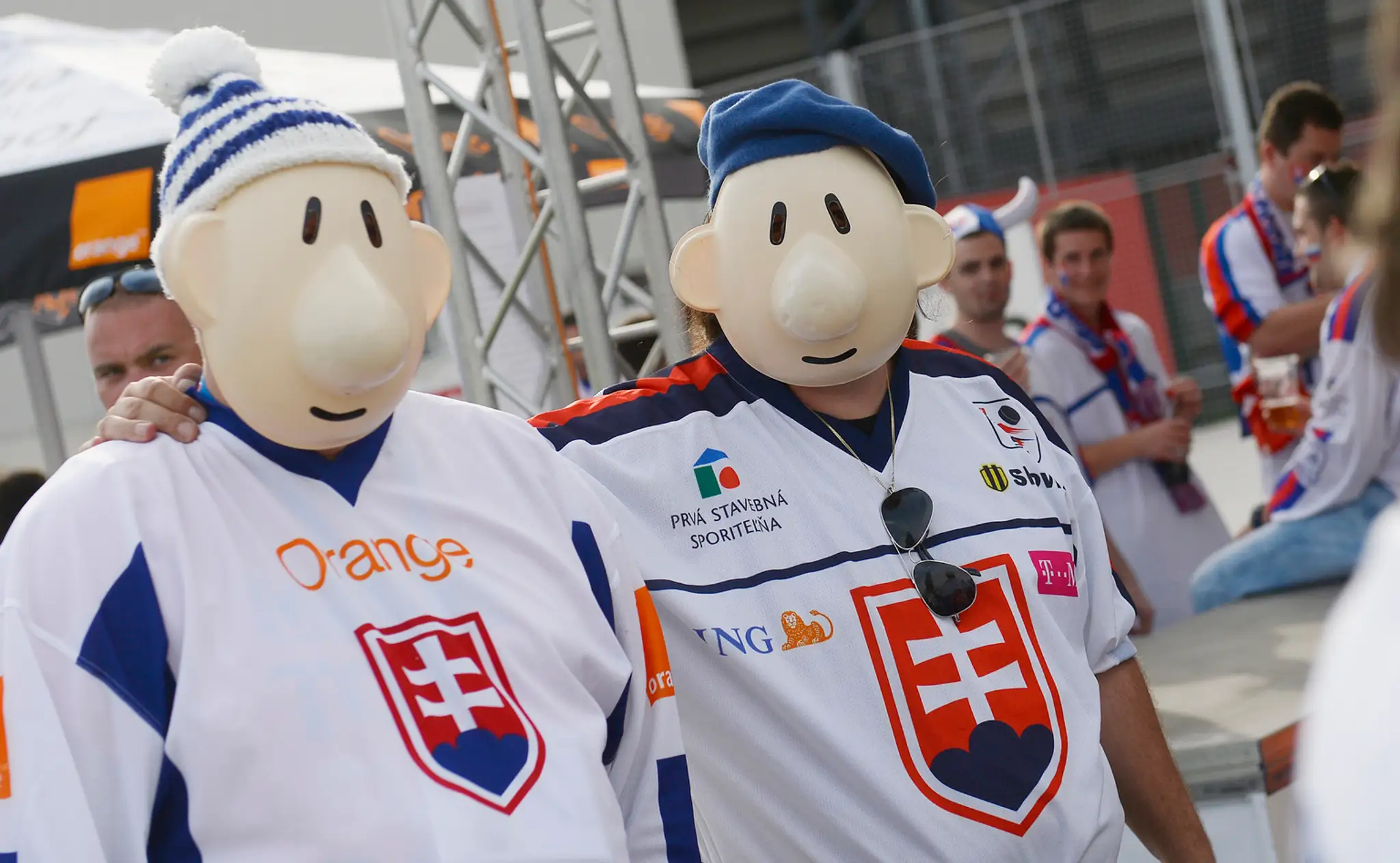 Slovenskí fanúšikovia.