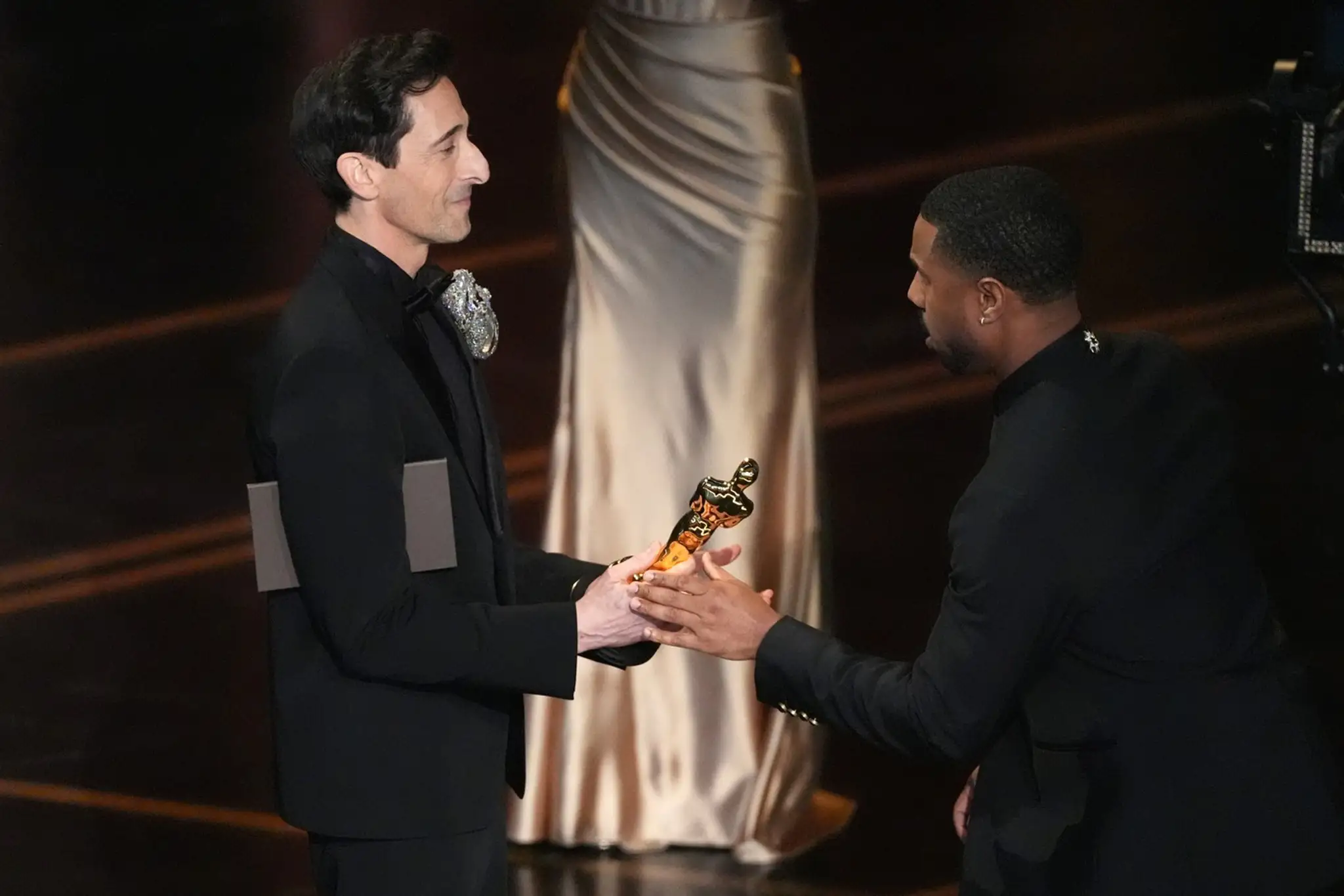 Adrien Brody a Michael B. Jordan na Oscaroch