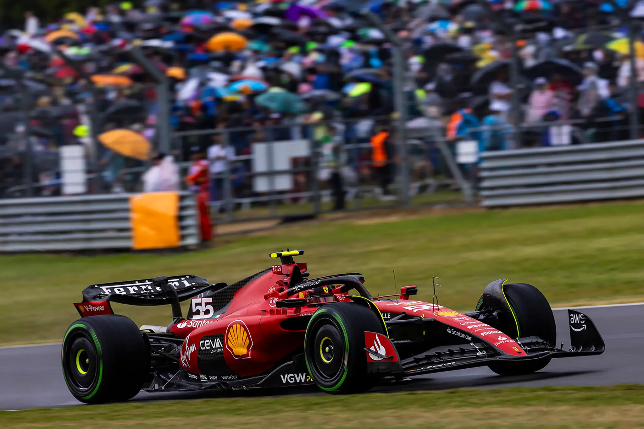 Carlos Sainz na Ferrari.
